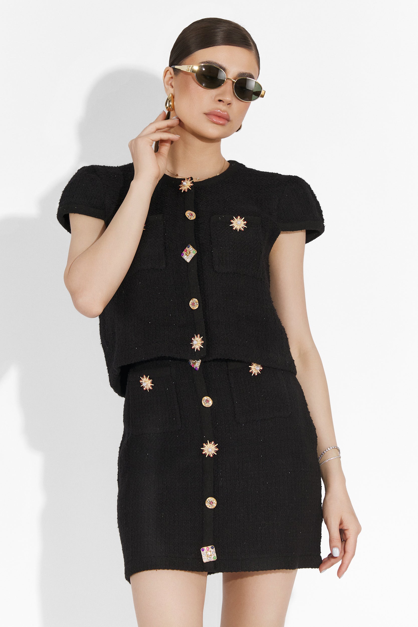 Compleu cu fusta negru Bounce Bogas