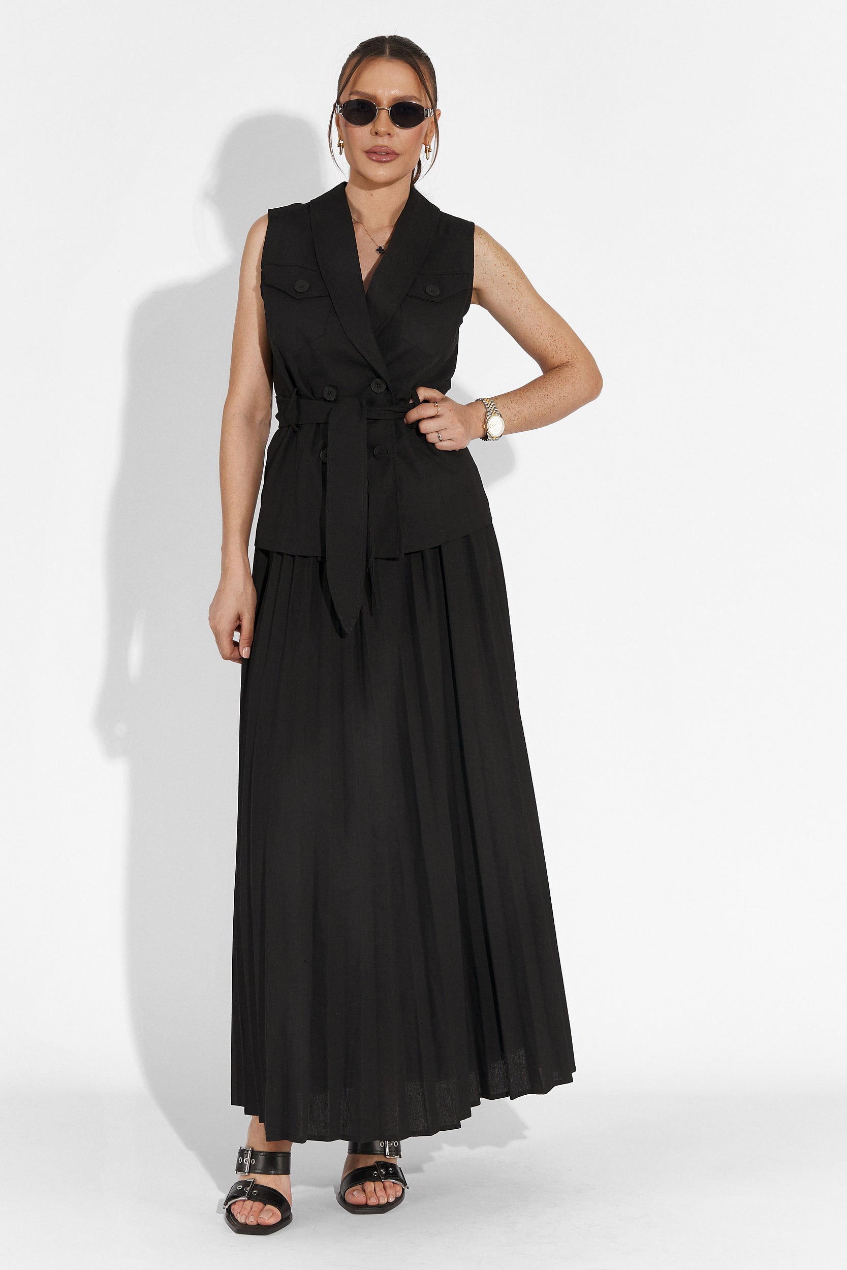 Compleu cu fusta negru Timothy Bogas