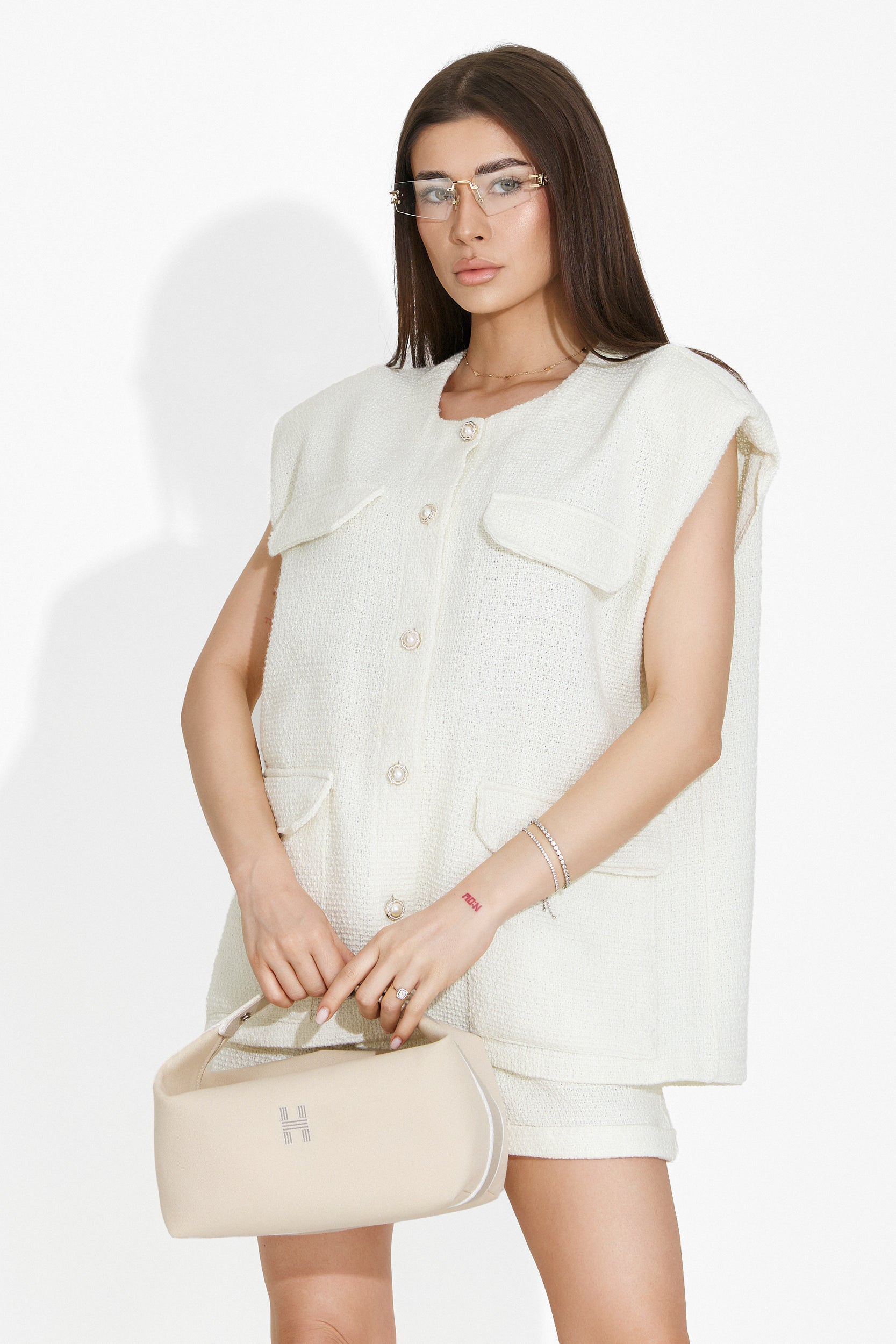 Compleu cu pantaloni bej Ramonita Bogas