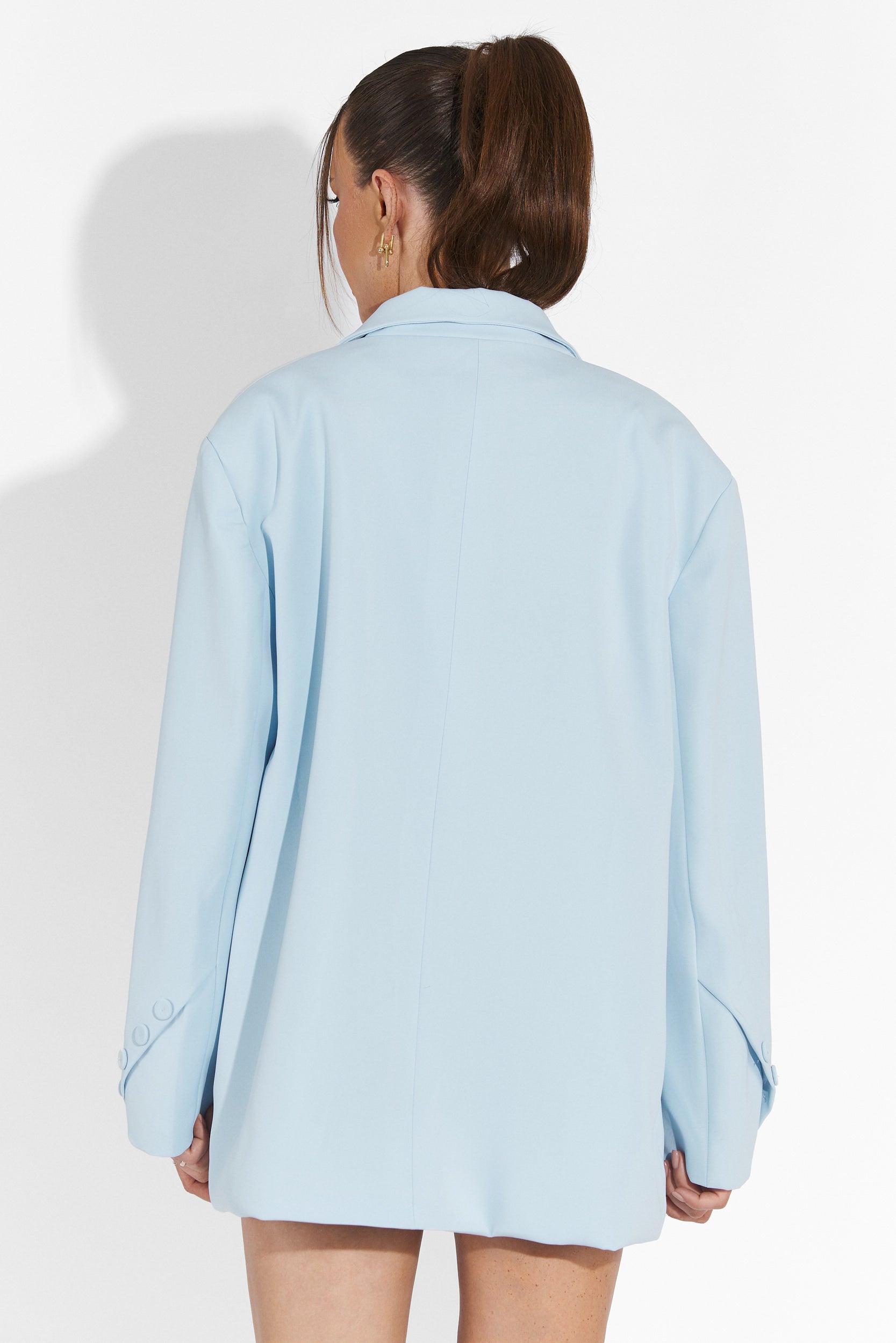 Compleu cu pantaloni scurti bleu Smozy Bogas