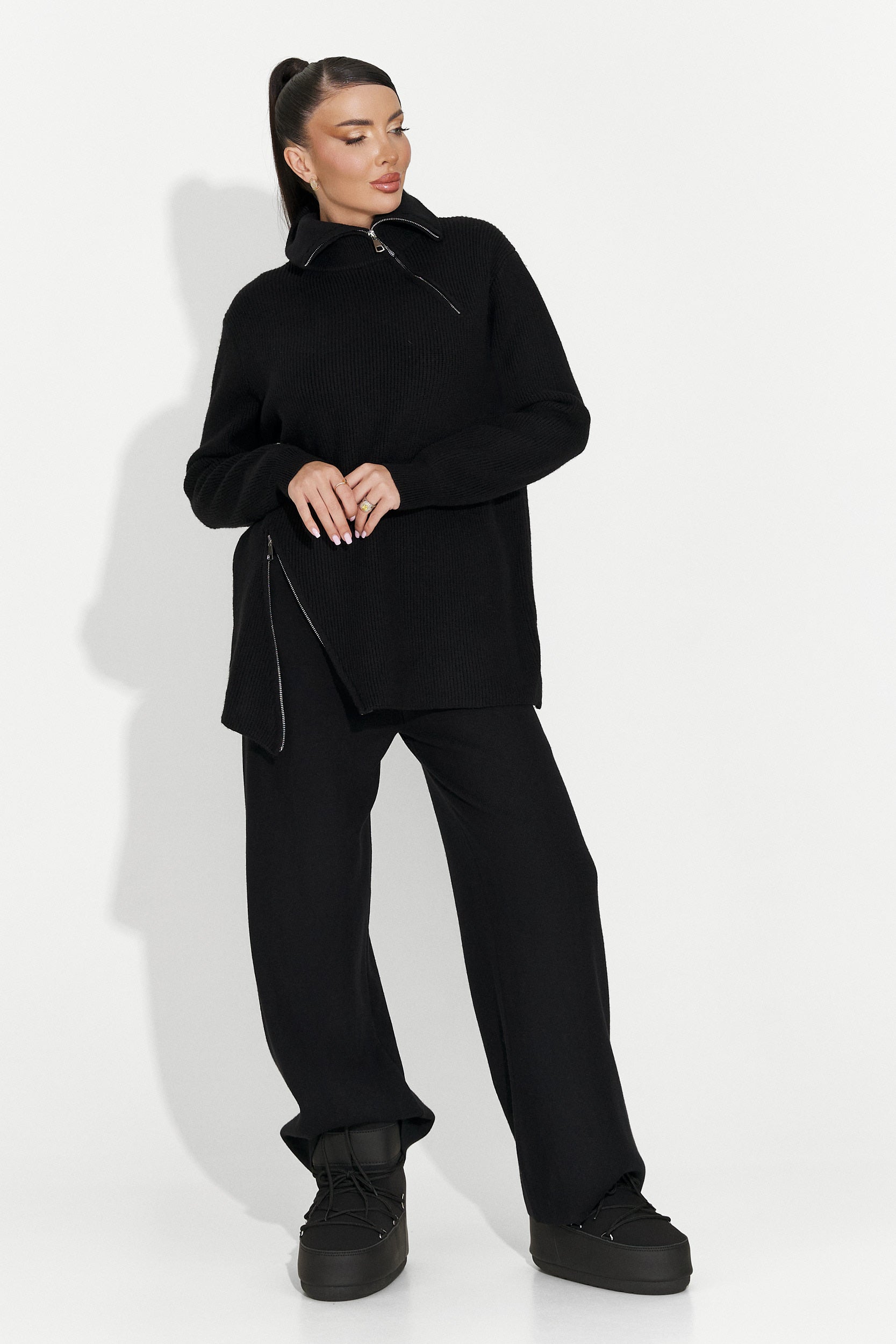 Compleu dama casual negru Arliena Bogas