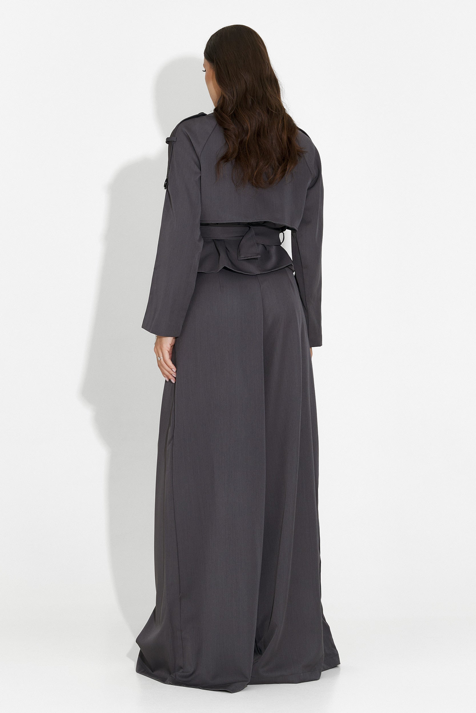 Compleu dama elegant gri Belora Bogas