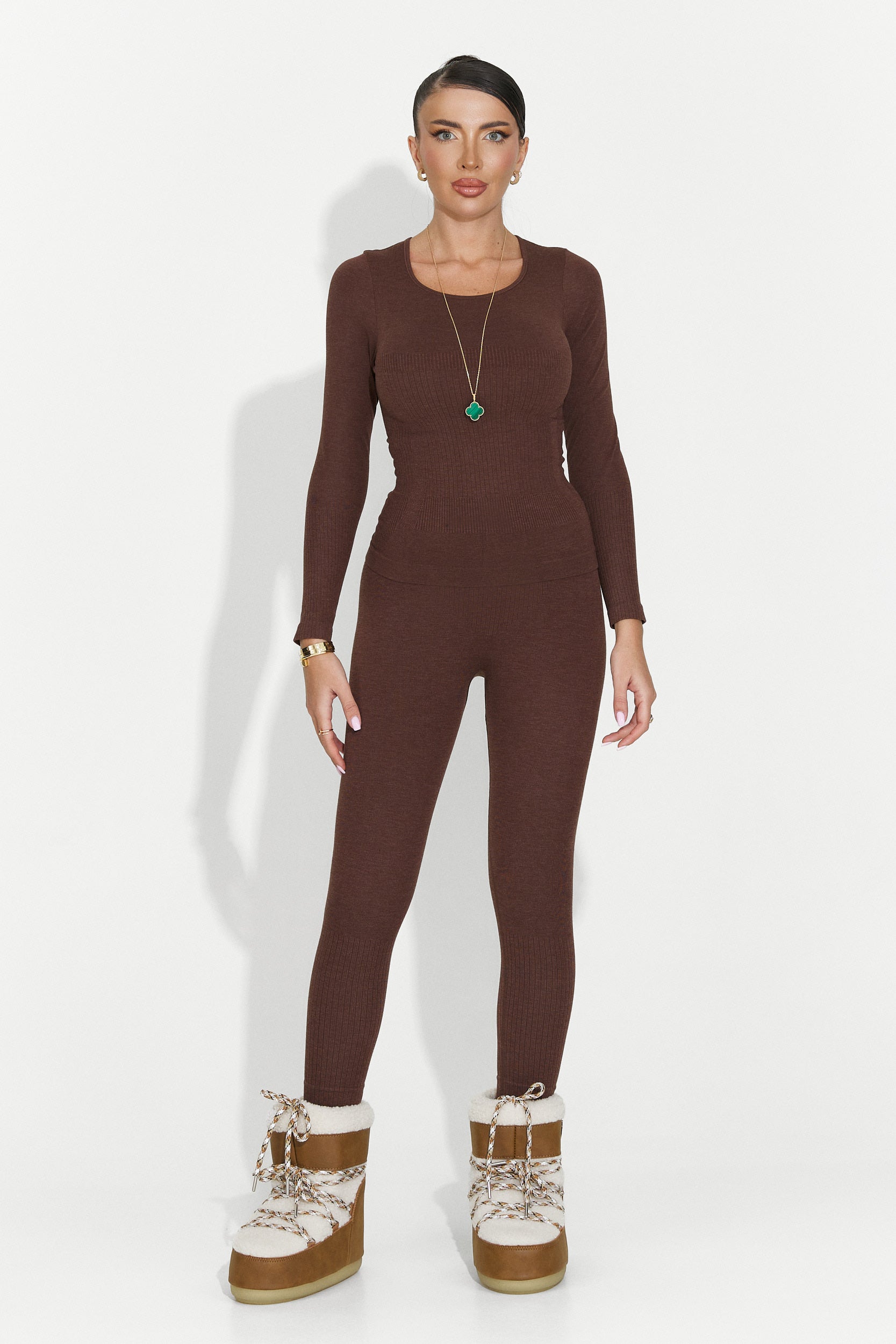 Compleu dama underwear maro Dominia Bogas