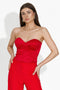 Corset dama elegant rosu Bakea Bogas
