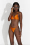 Costum de baie portocaliu Fatima Bogas