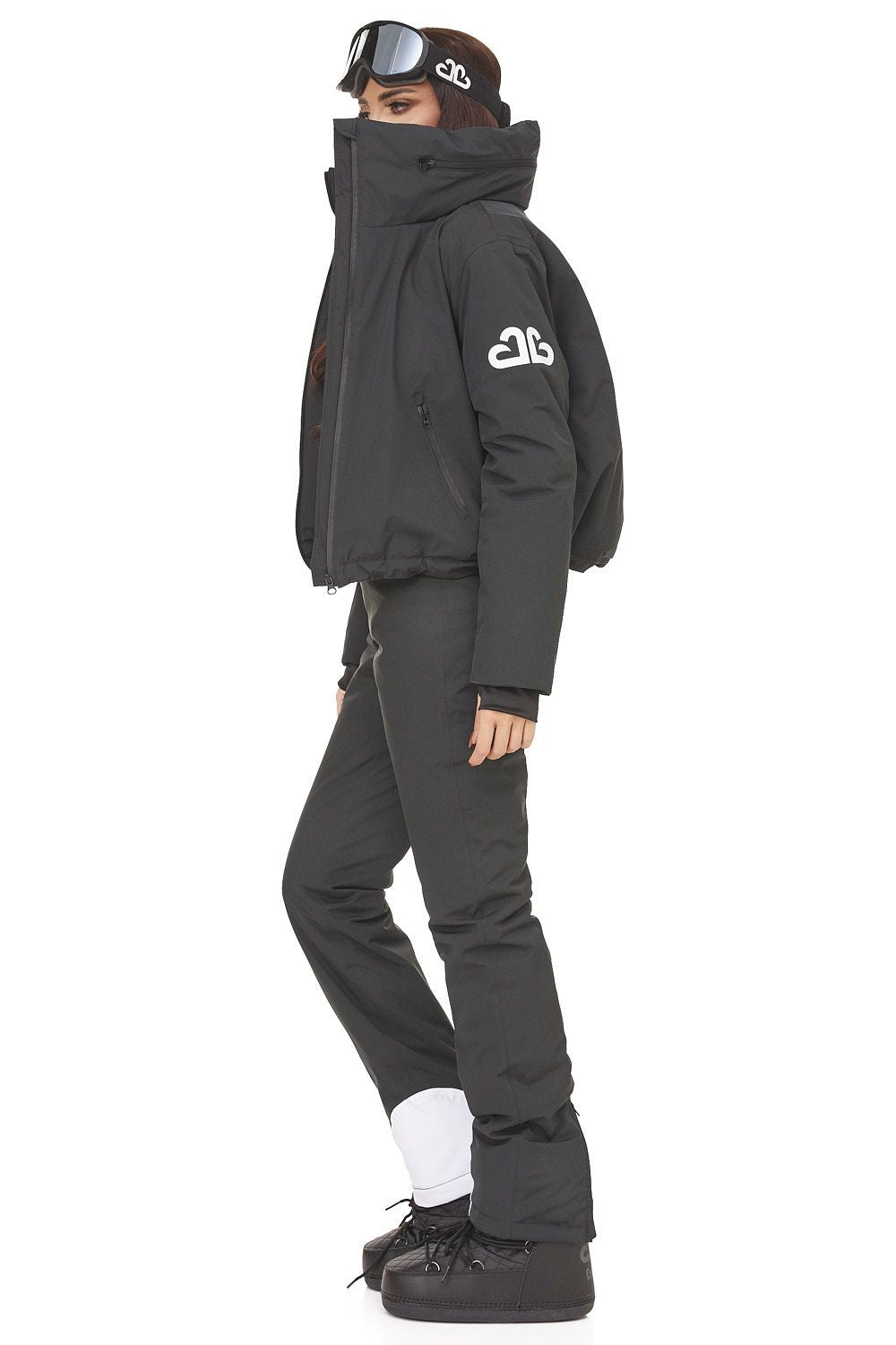 Costum ski casual negru Reasia Bogas