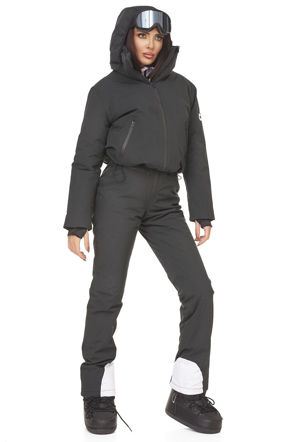 Costum ski casual negru Reasia Bogas