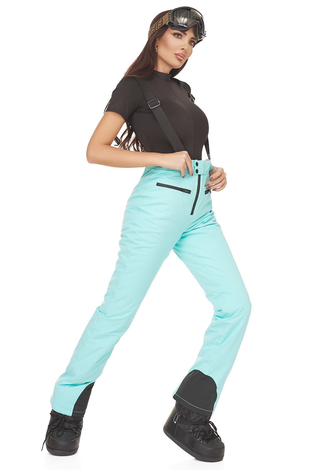 Costum ski casual turcoaz Reasia Bogas