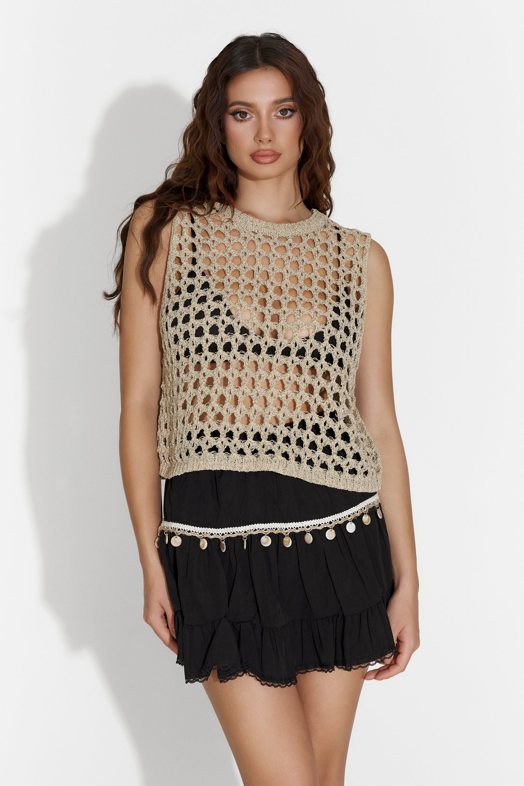 Fusta dama casual neagra Viana Bogas