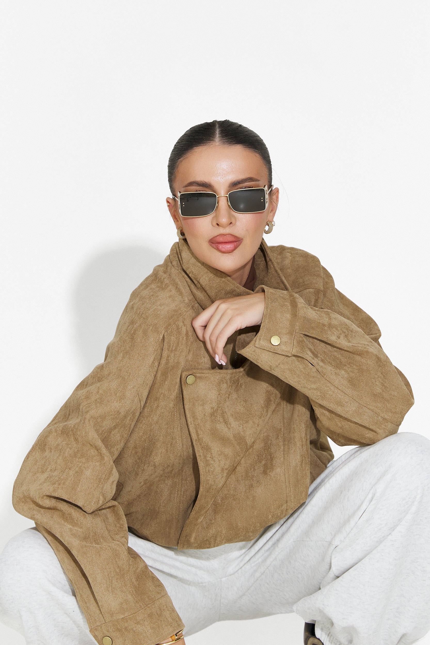 Geaca dama casual bej Ismoria Bogas