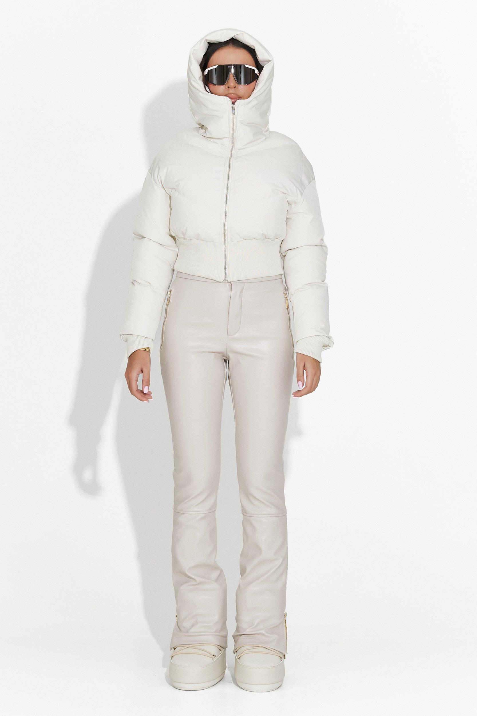 Geaca dama casual bej Lumaya Bogas