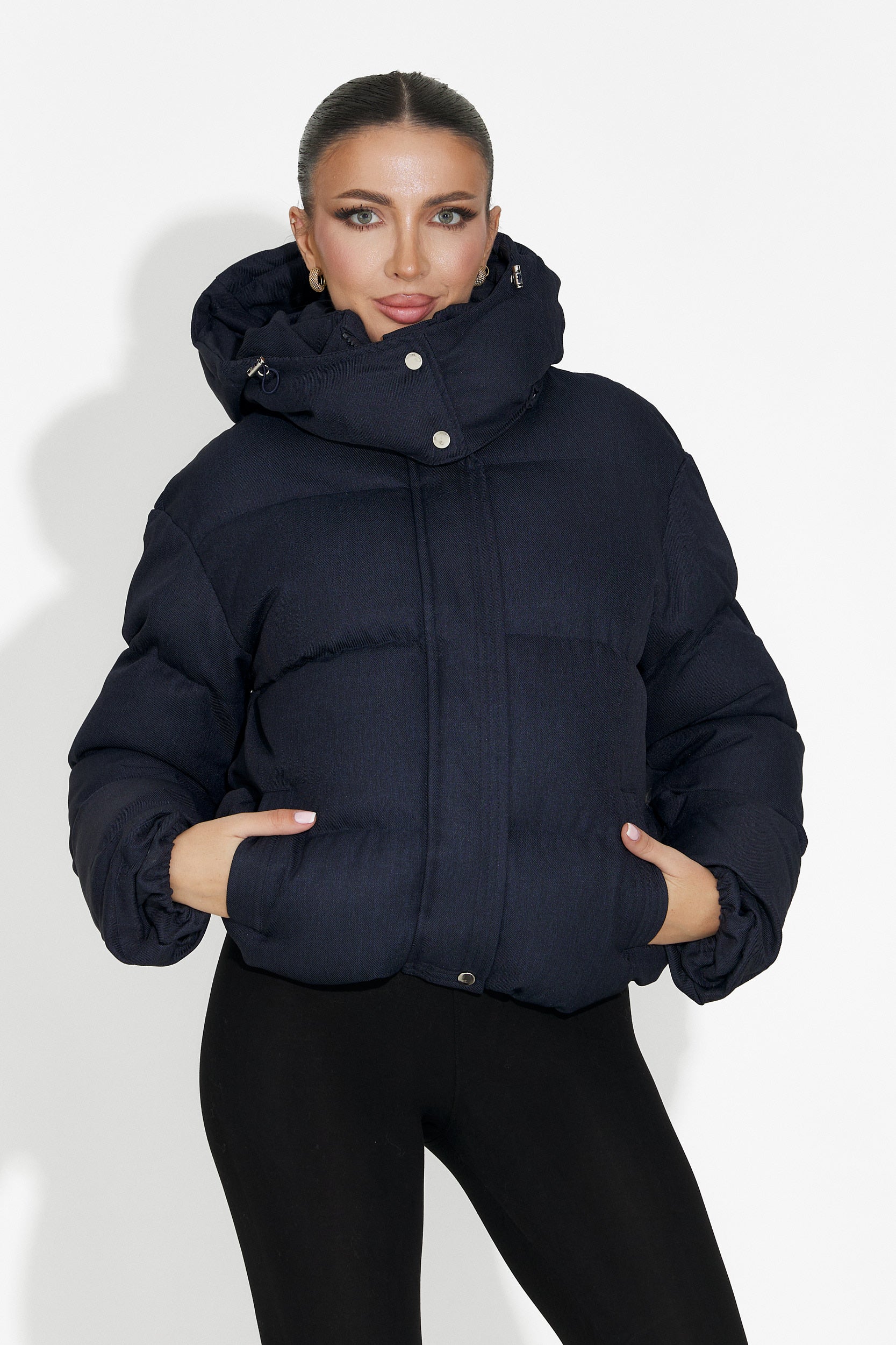 Geaca dama casual bleumarin Luisana Bogas