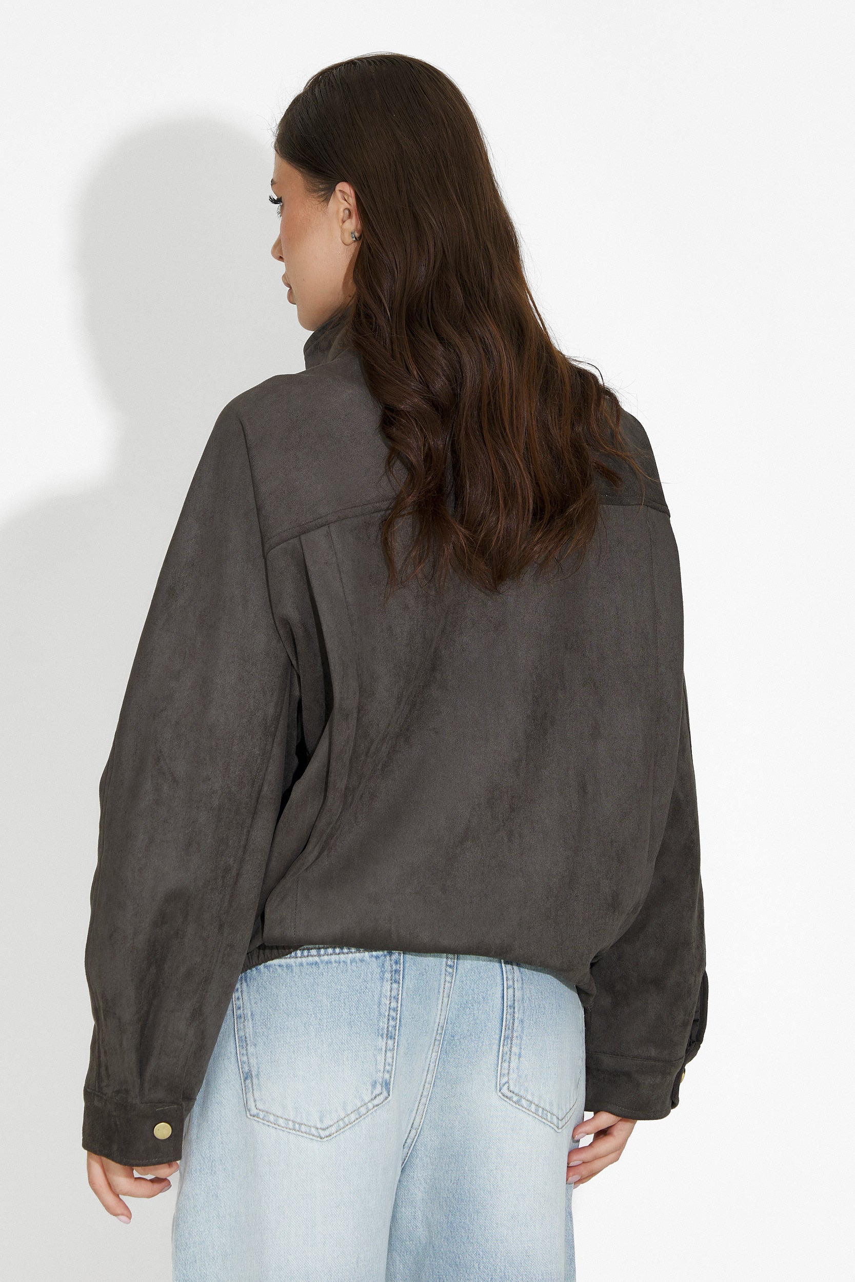 Geaca dama casual gri Ismoria Bogas