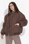 Geaca dama casual maro Winfrey Bogas