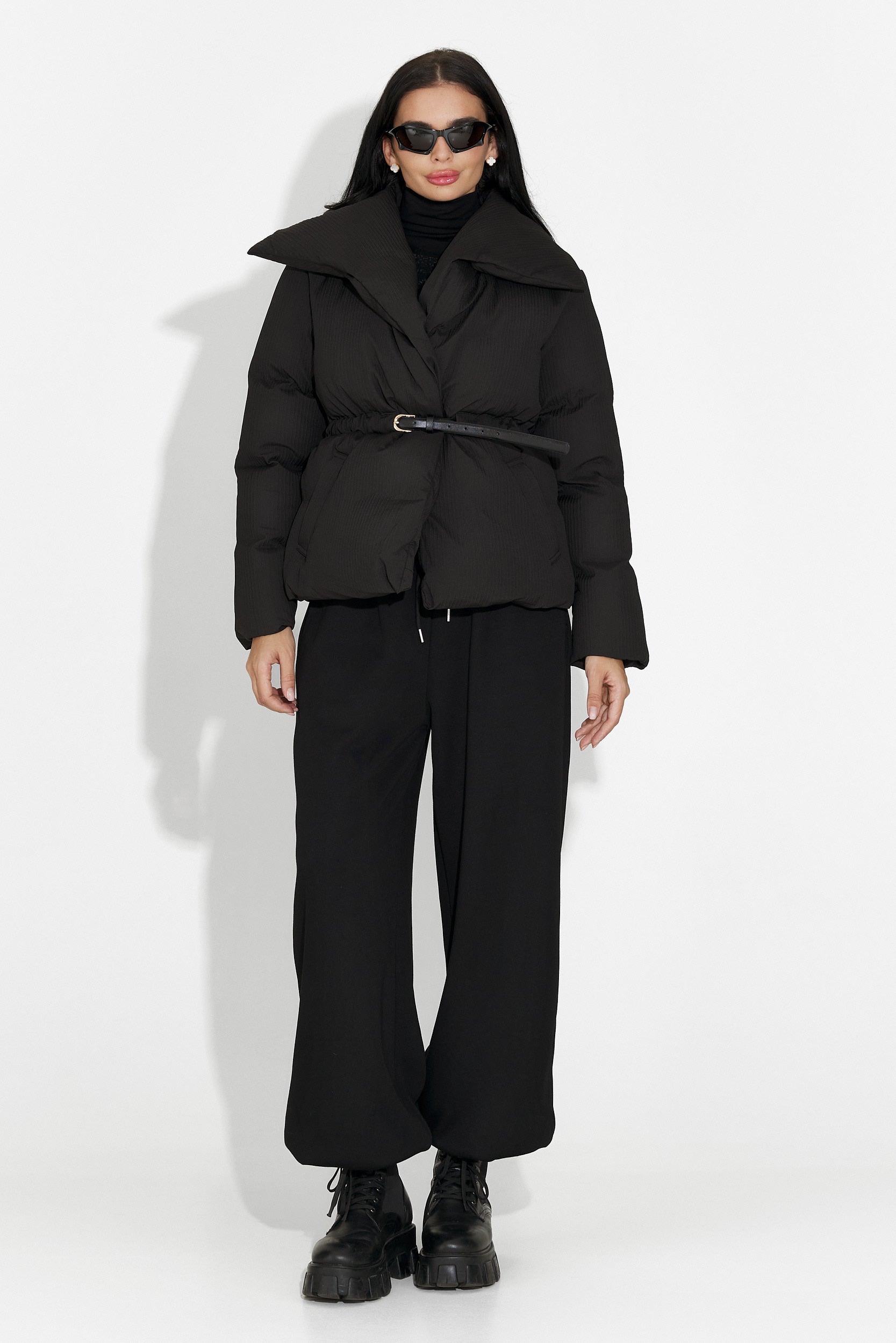 Geaca dama casual neagra Eonica Bogas