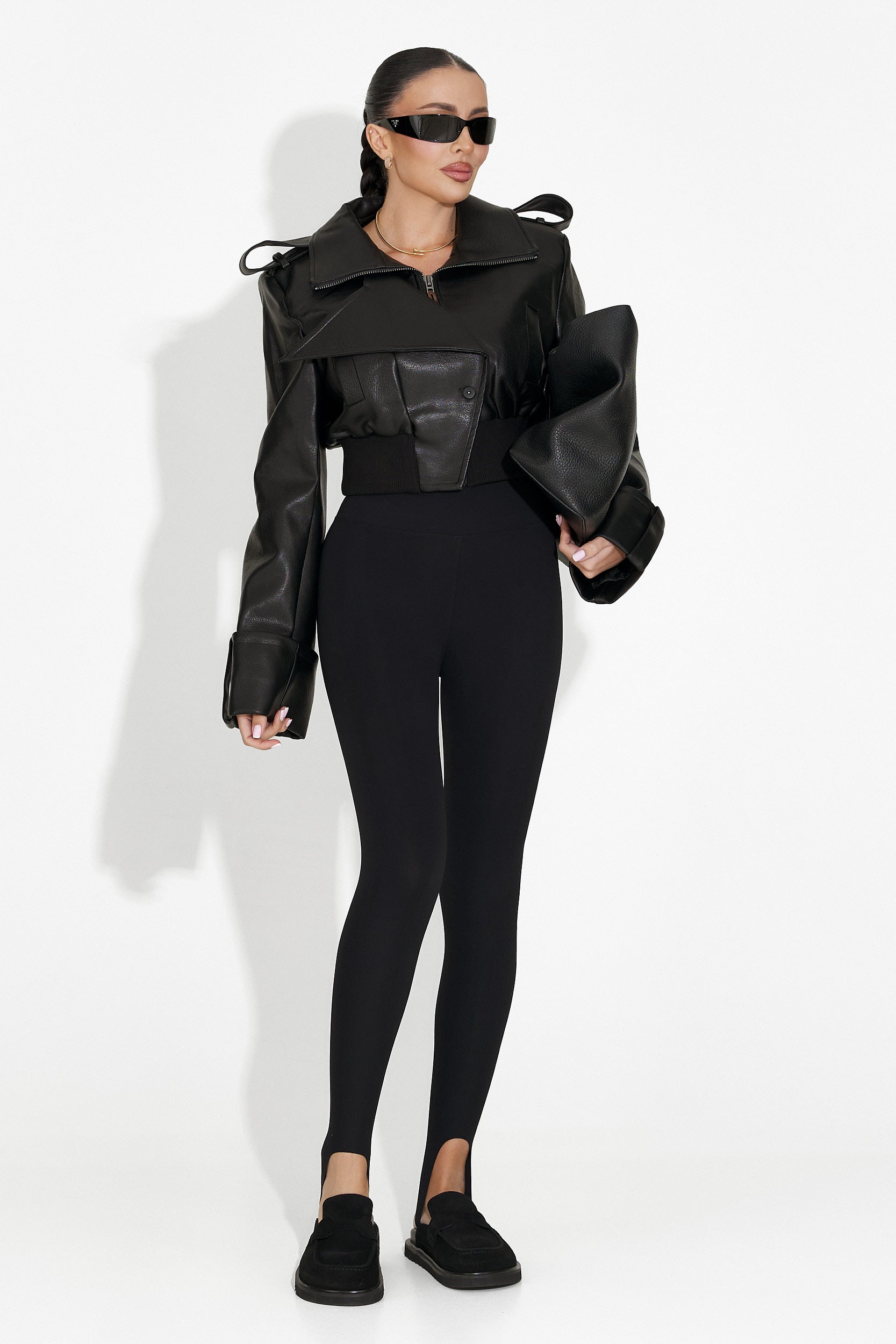 Geaca dama casual neagra Norielis Bogas