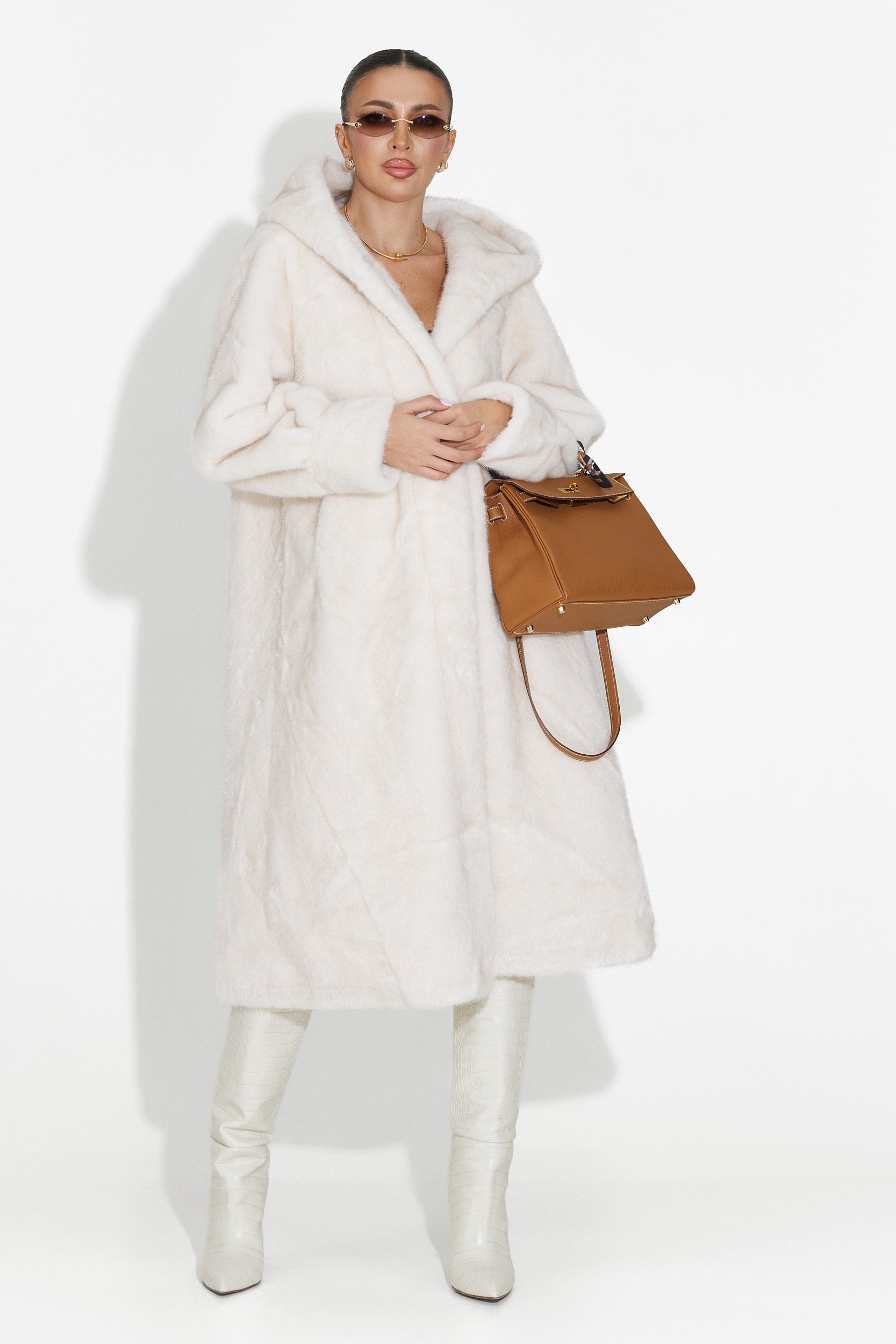 Haina de blana bej Pluvina Bogas