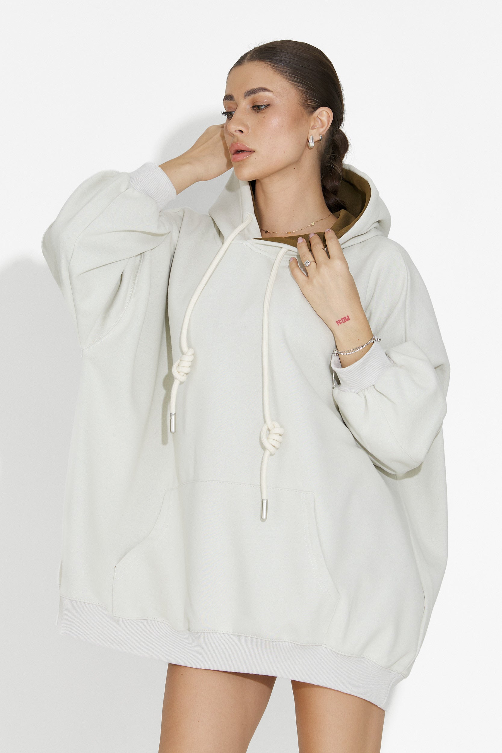 Hanorac dama casual kaki Noblesa Bogas