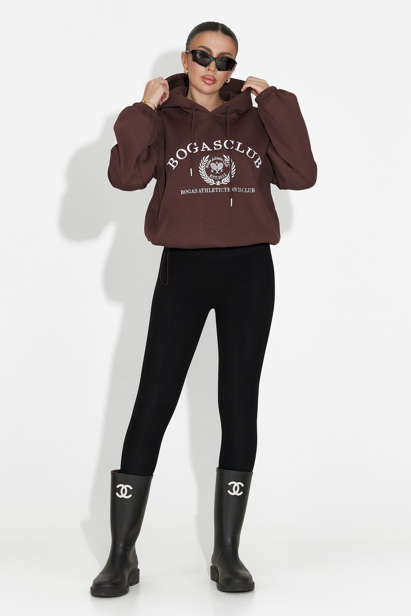 Hanorac dama casual maro Rinalis Bogas