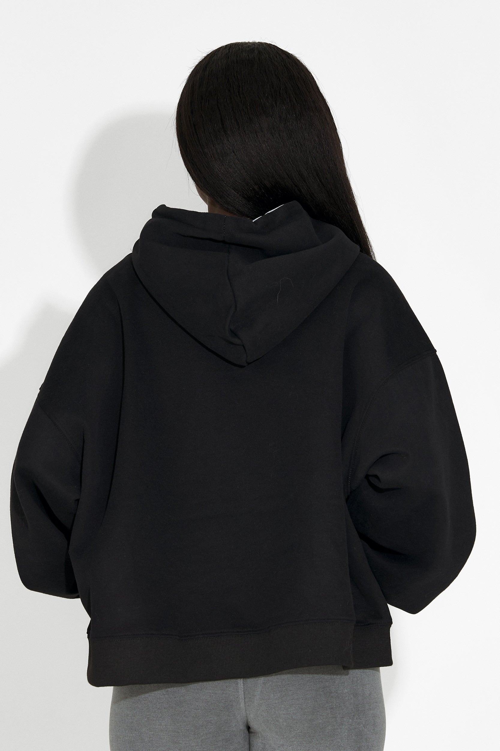 Hanorac dama casual negru Loravia Bogas