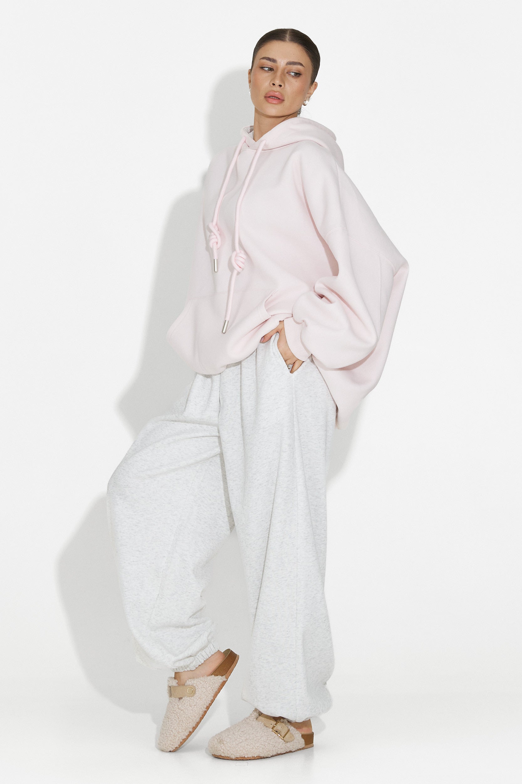 Hanorac dama casual roz Noblesa Bogas