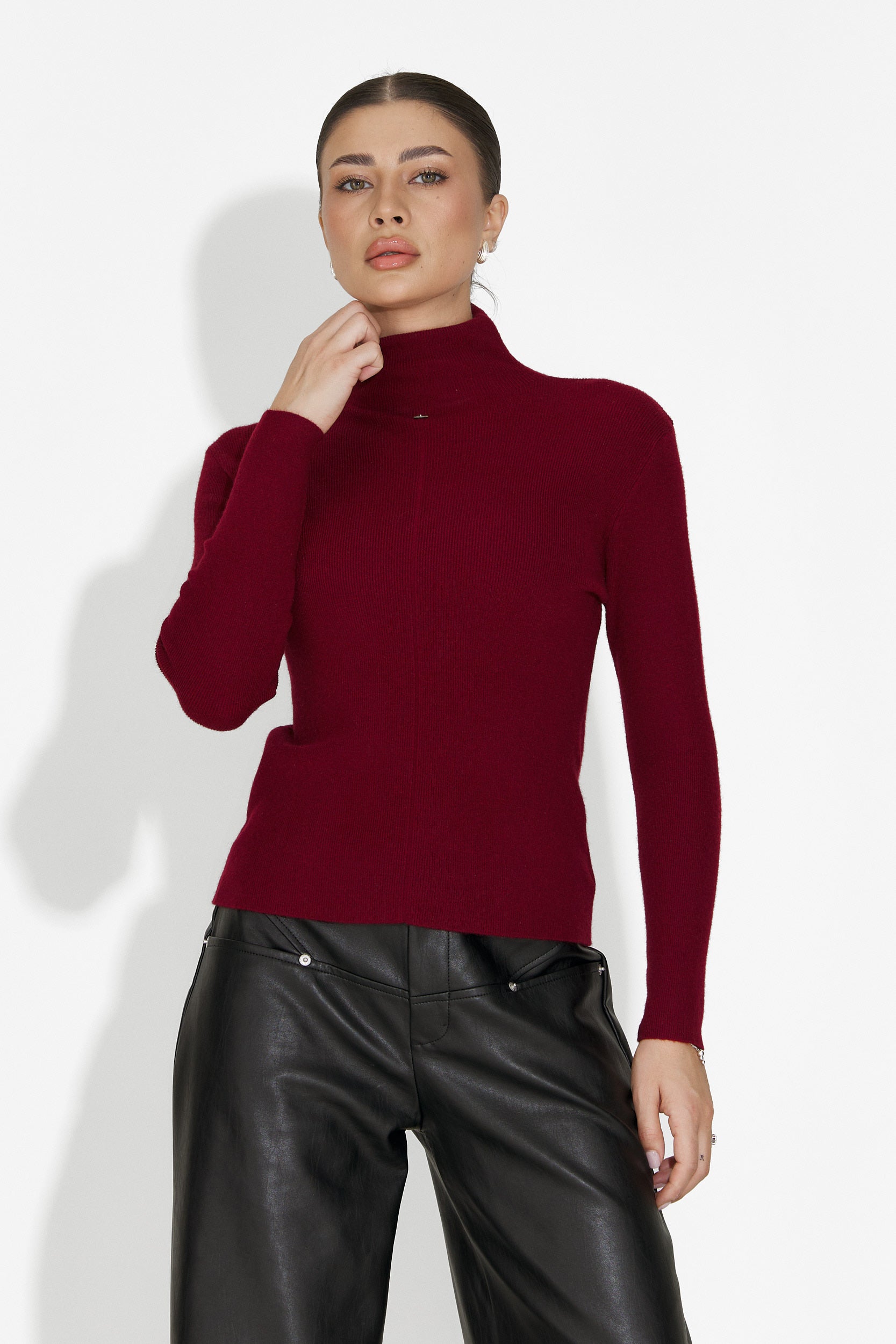 Helanca dama casual burgundy Invera Bogas