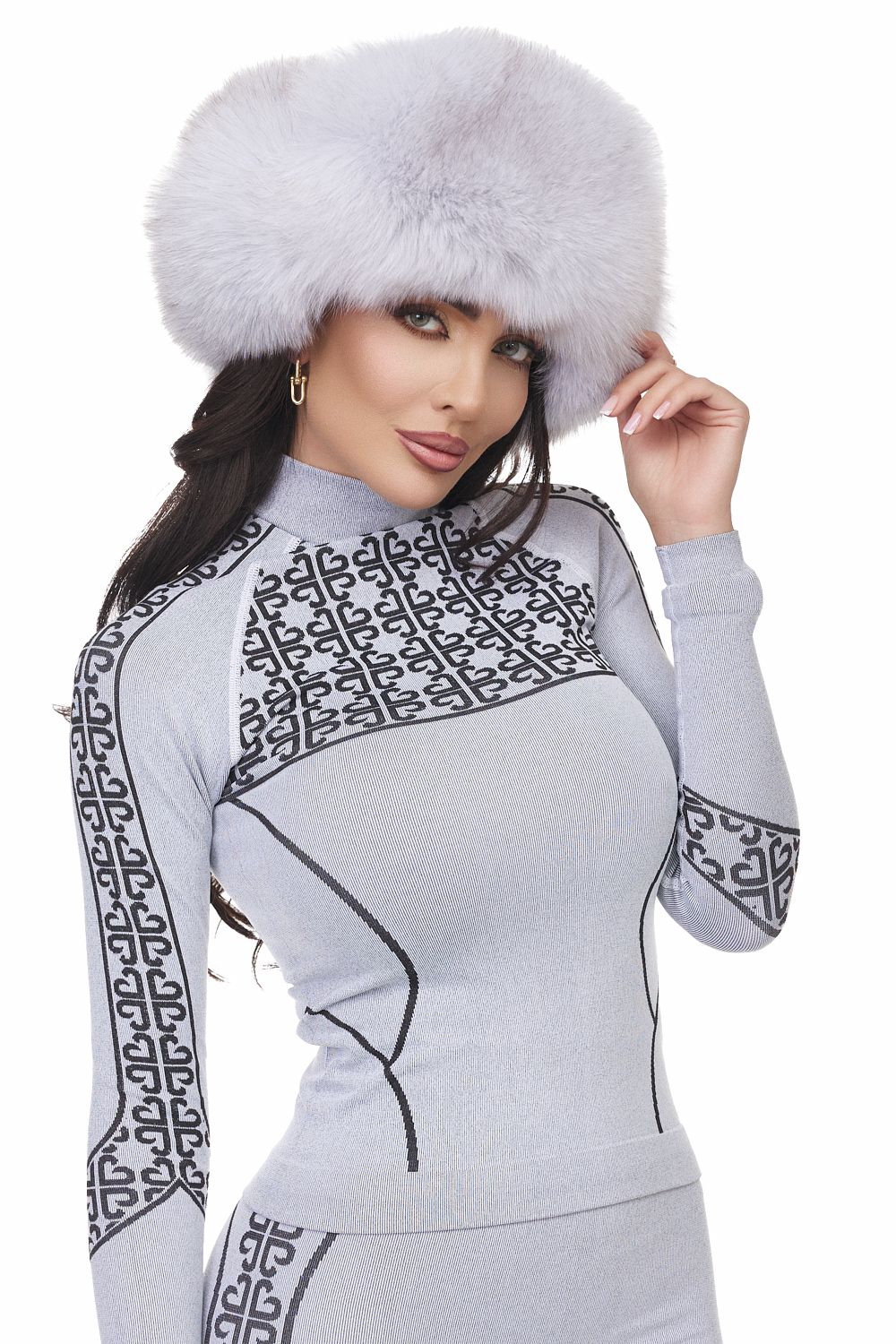 Helanca dama casual gri Seamless Bogas