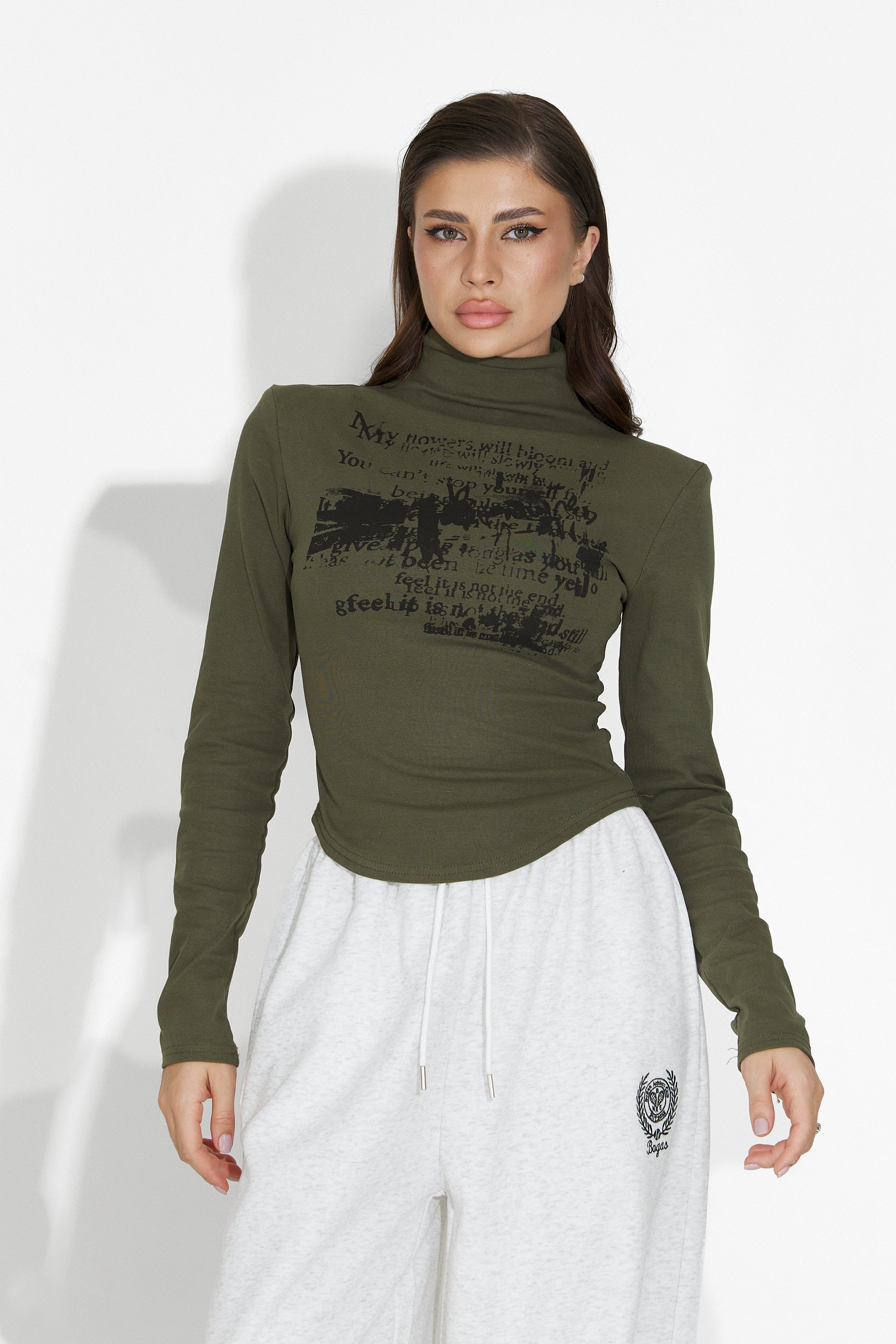 Helanca dama casual kaki Fenalya Bogas