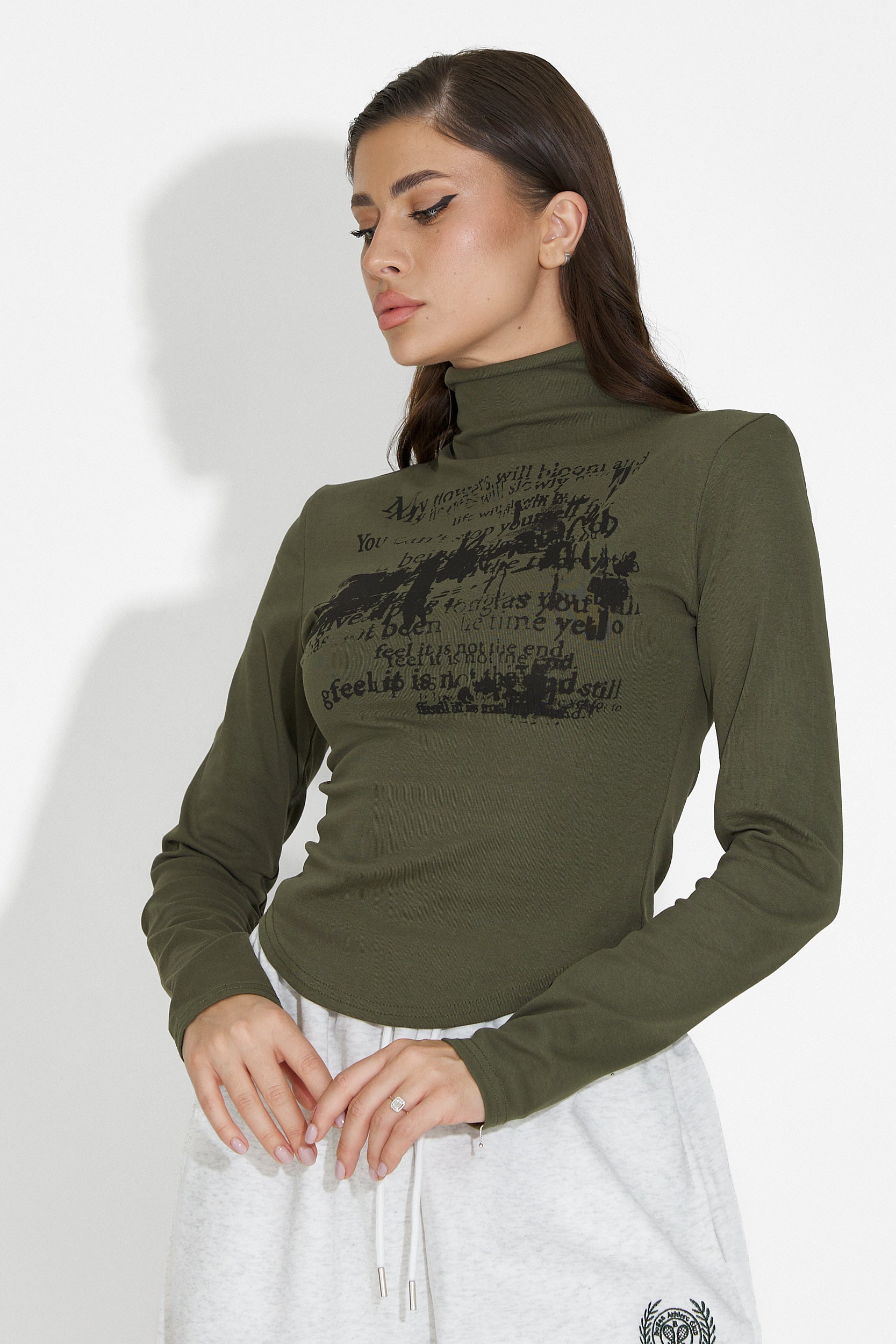 Helanca dama casual kaki Fenalya Bogas