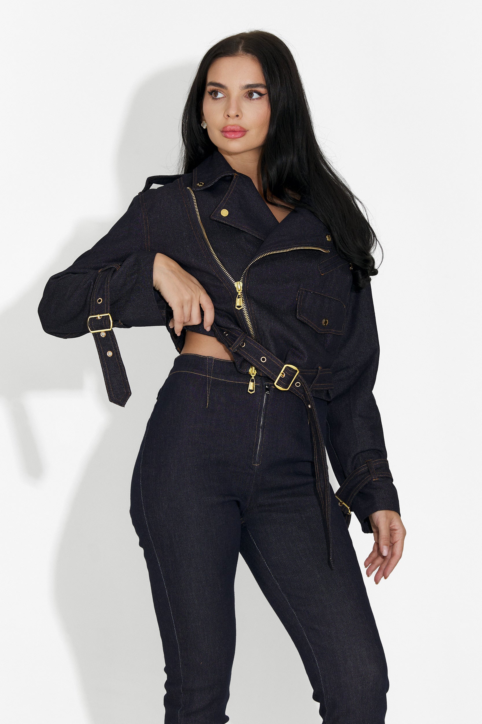 Jacheta blug dama casual bleumarin Renatia Bogas