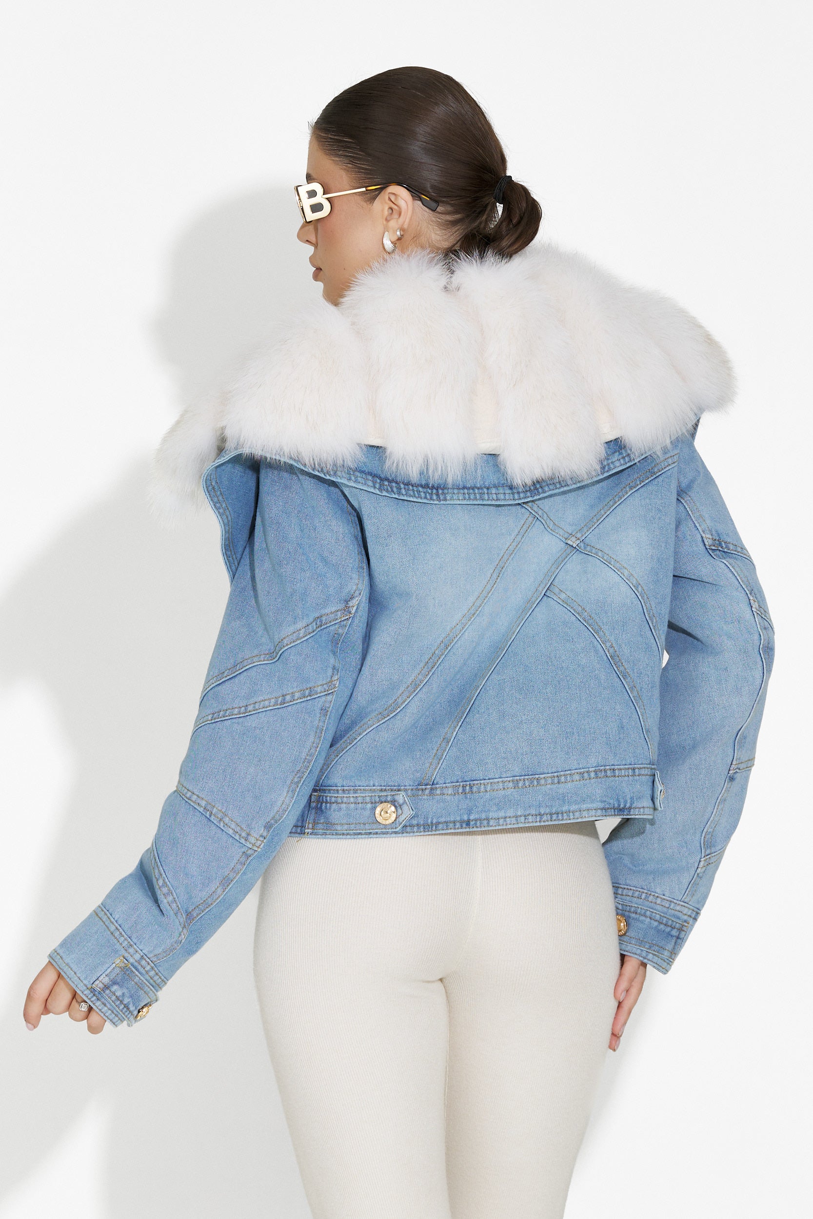 Jacheta dama bleu Veliora Bogas