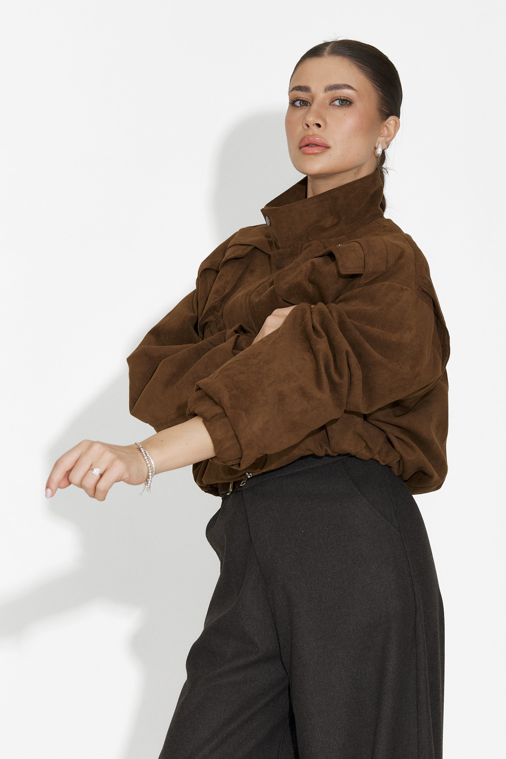 Jacheta dama casual maro Trinidad Bogas