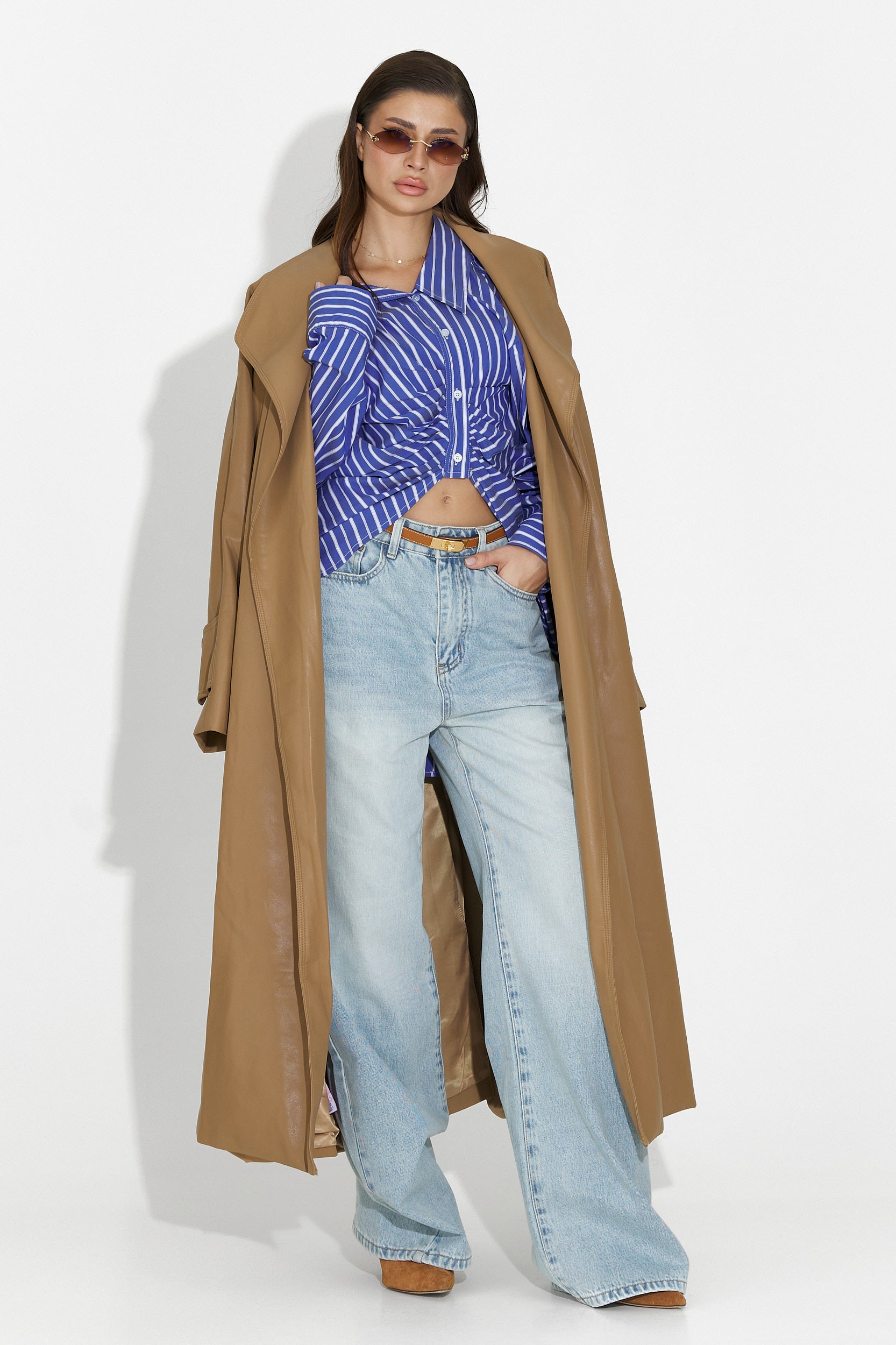 Palton dama elegant bej Jasoria Bogas