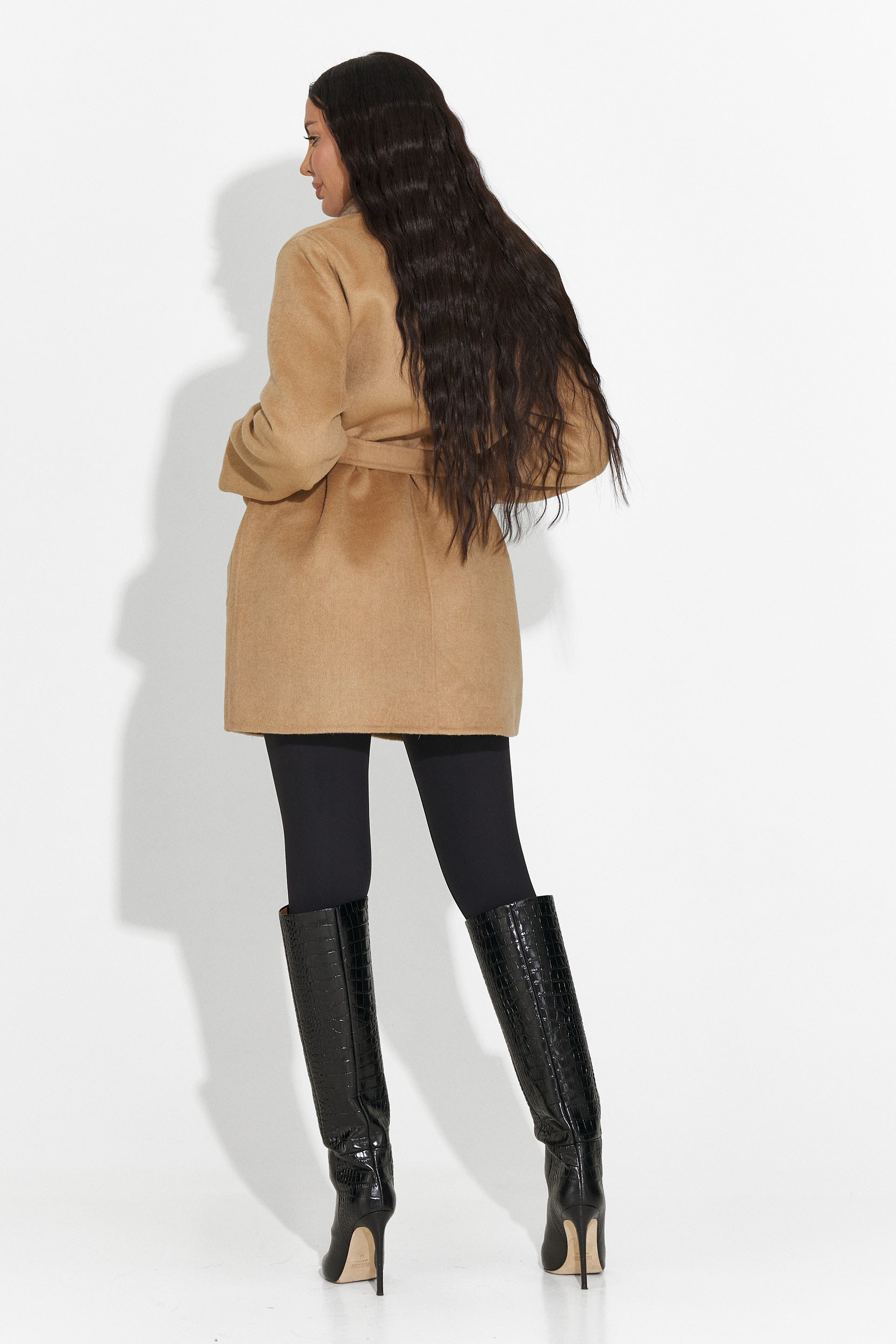 Palton dama elegant maro Gelira Bogas