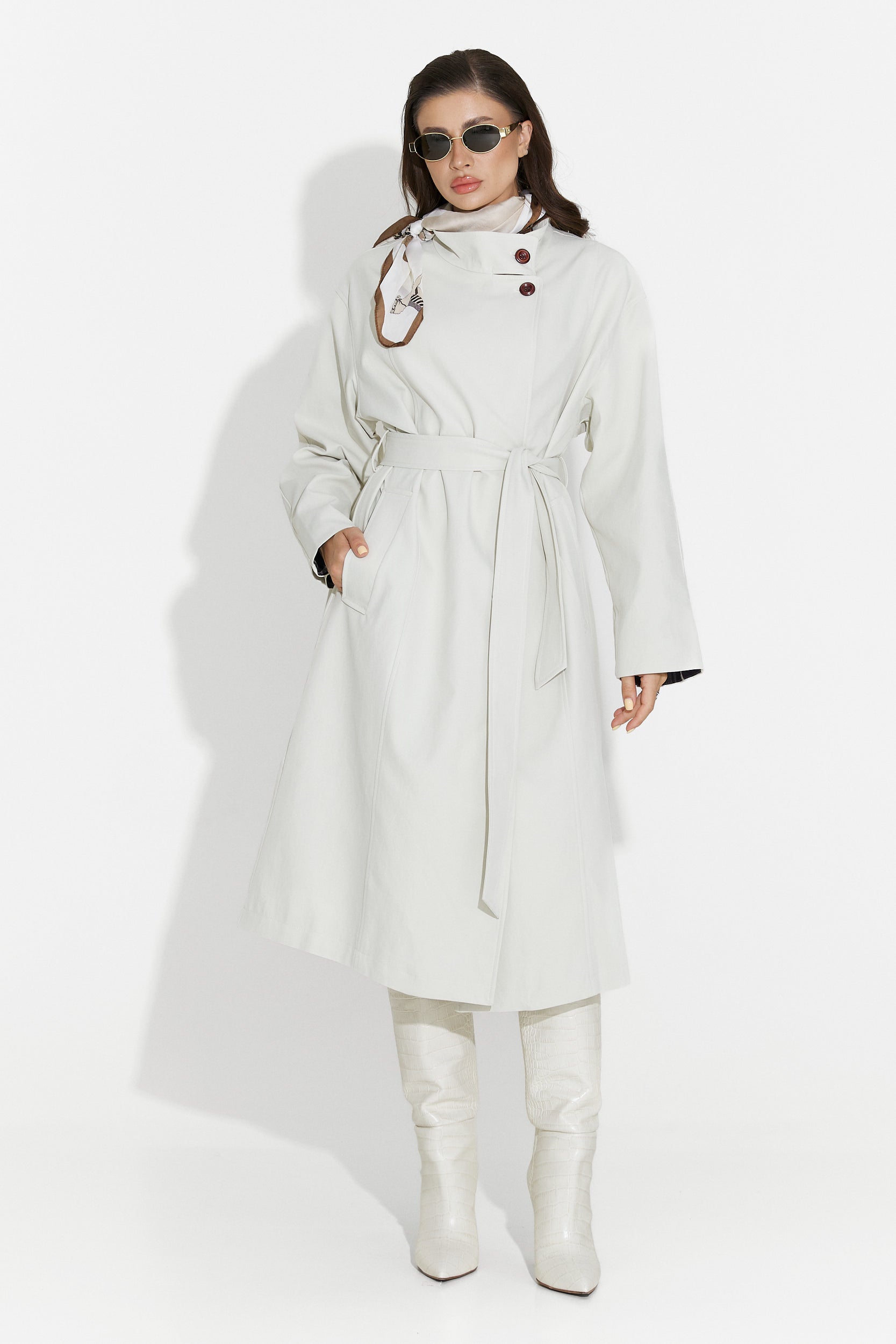 Palton dama mediu grej Dakisa Bogas