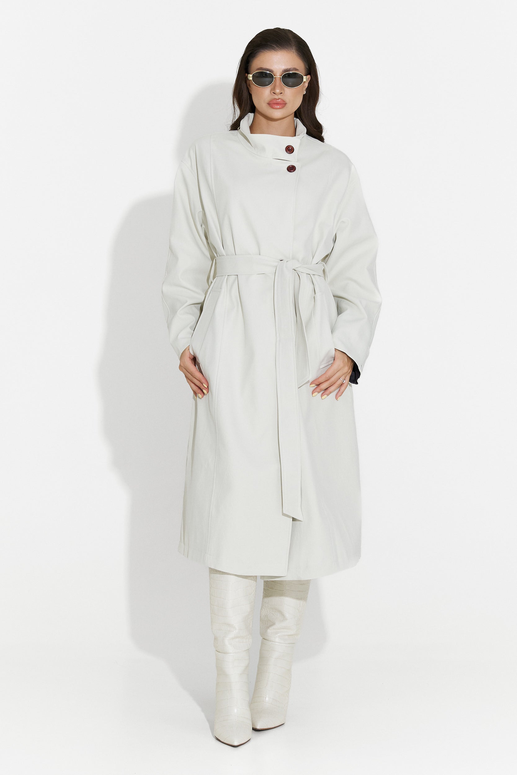 Palton dama mediu grej Dakisa Bogas