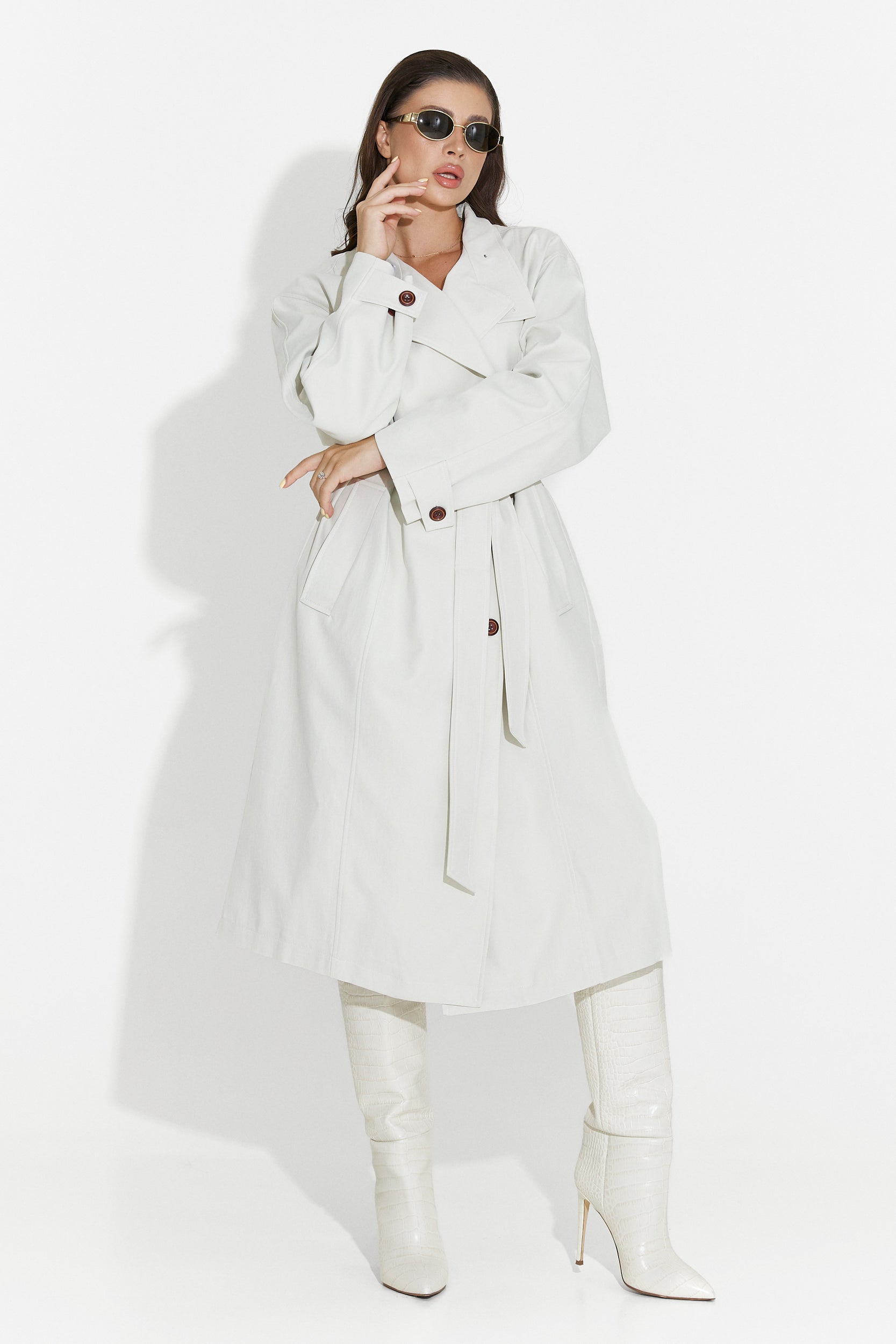 Palton dama mediu grej Dakisa Bogas