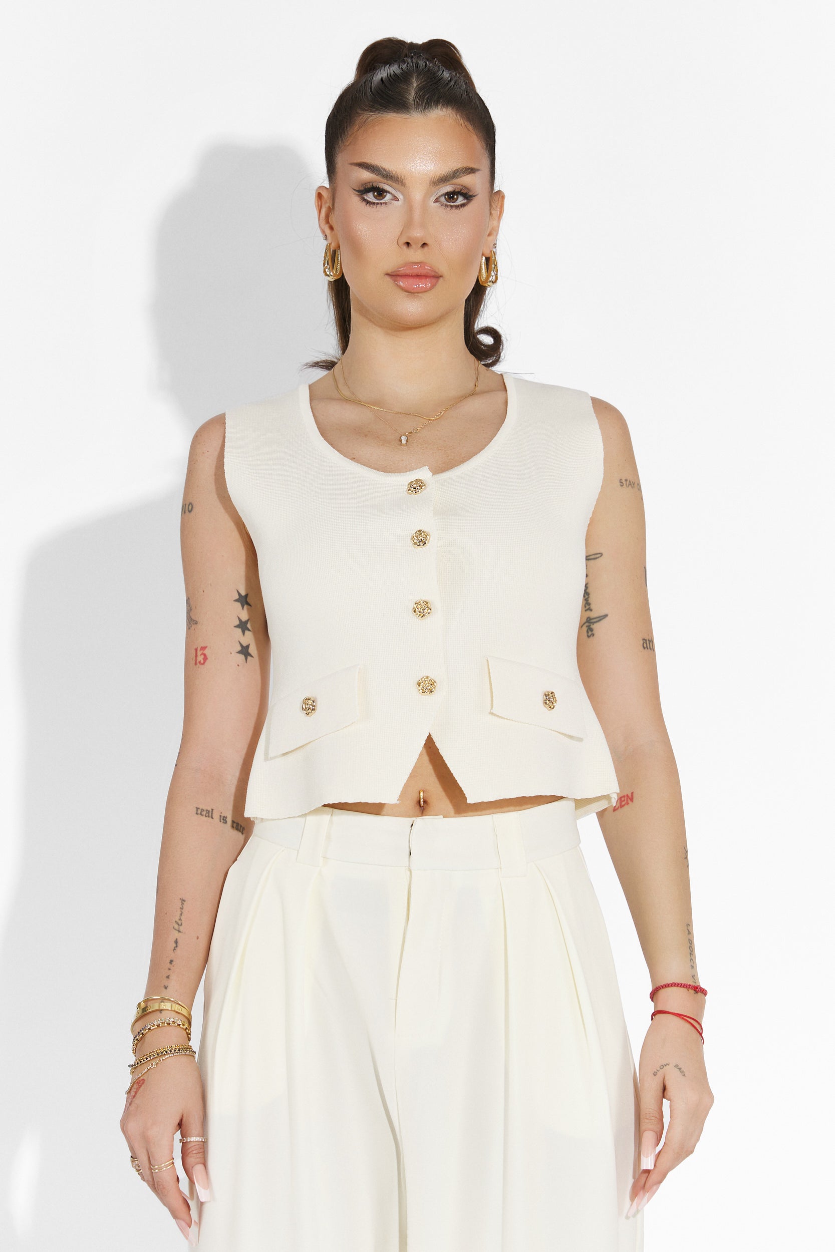 Pantaloni dama casual bej Edward Bogas