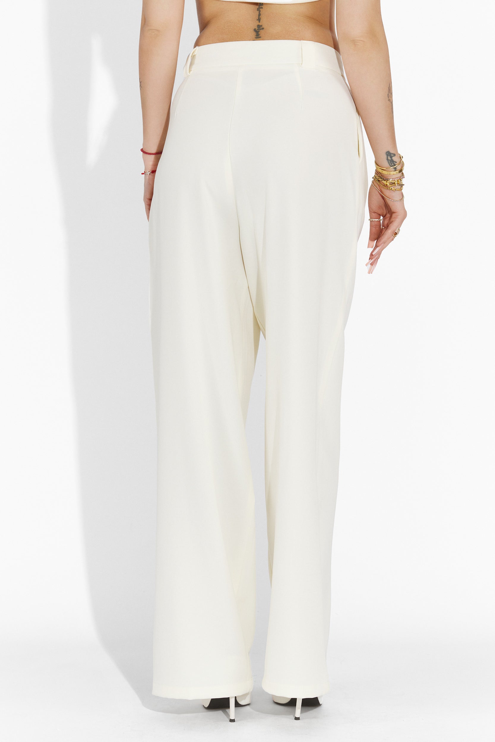 Pantaloni dama casual bej Edward Bogas