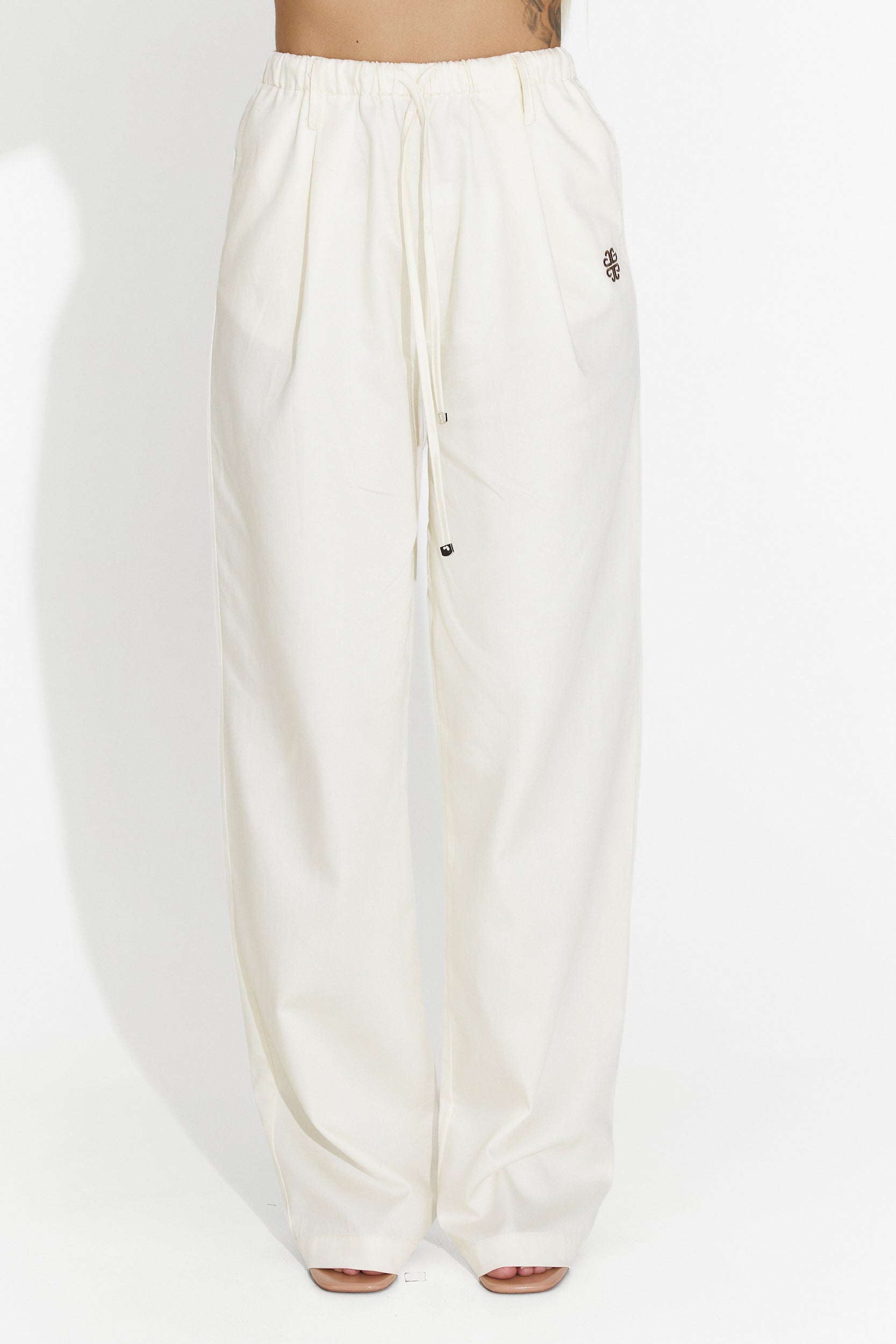 Pantaloni dama casual bej Rudy Bogas