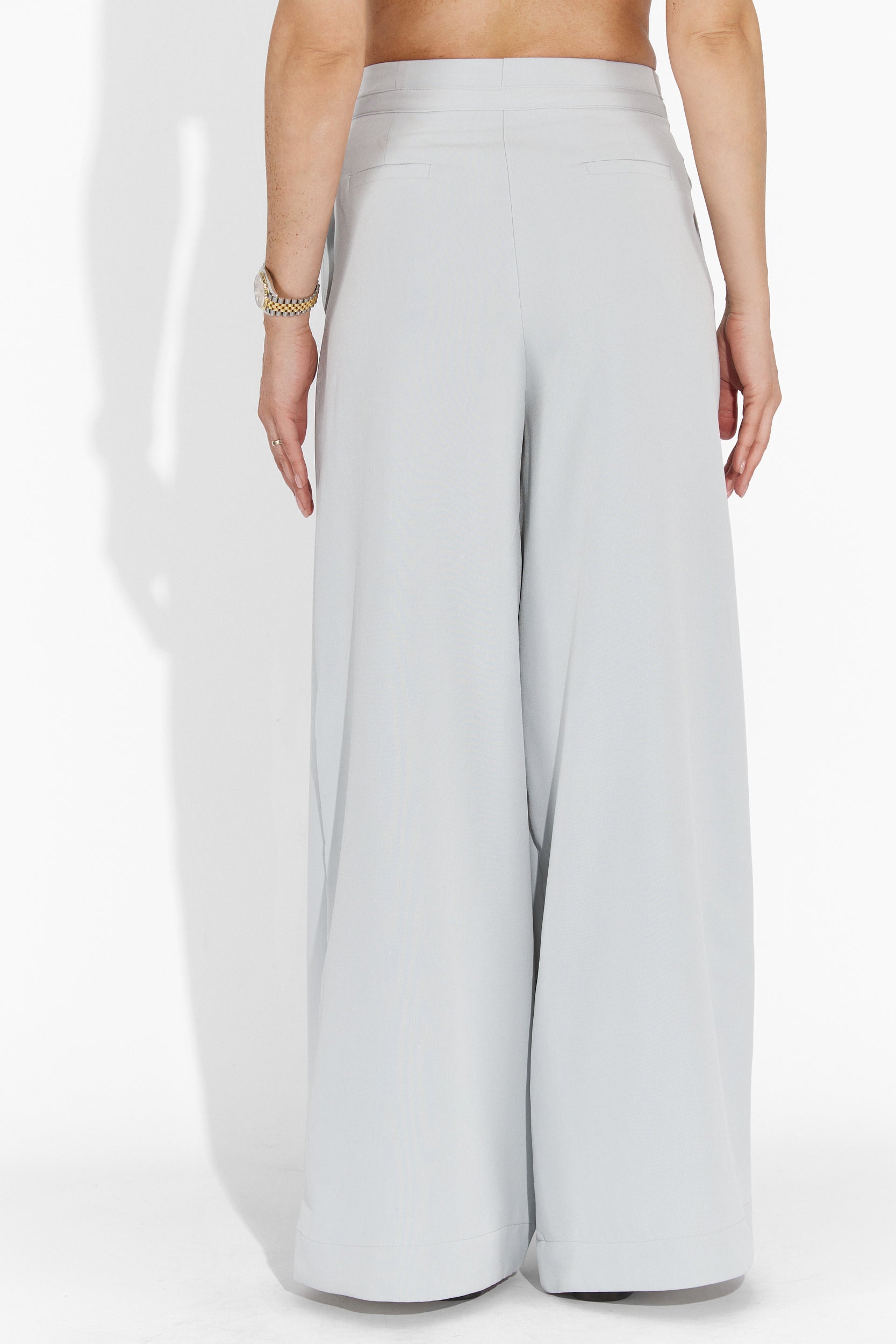 Pantaloni dama casual bleu Eusebiu Bogas