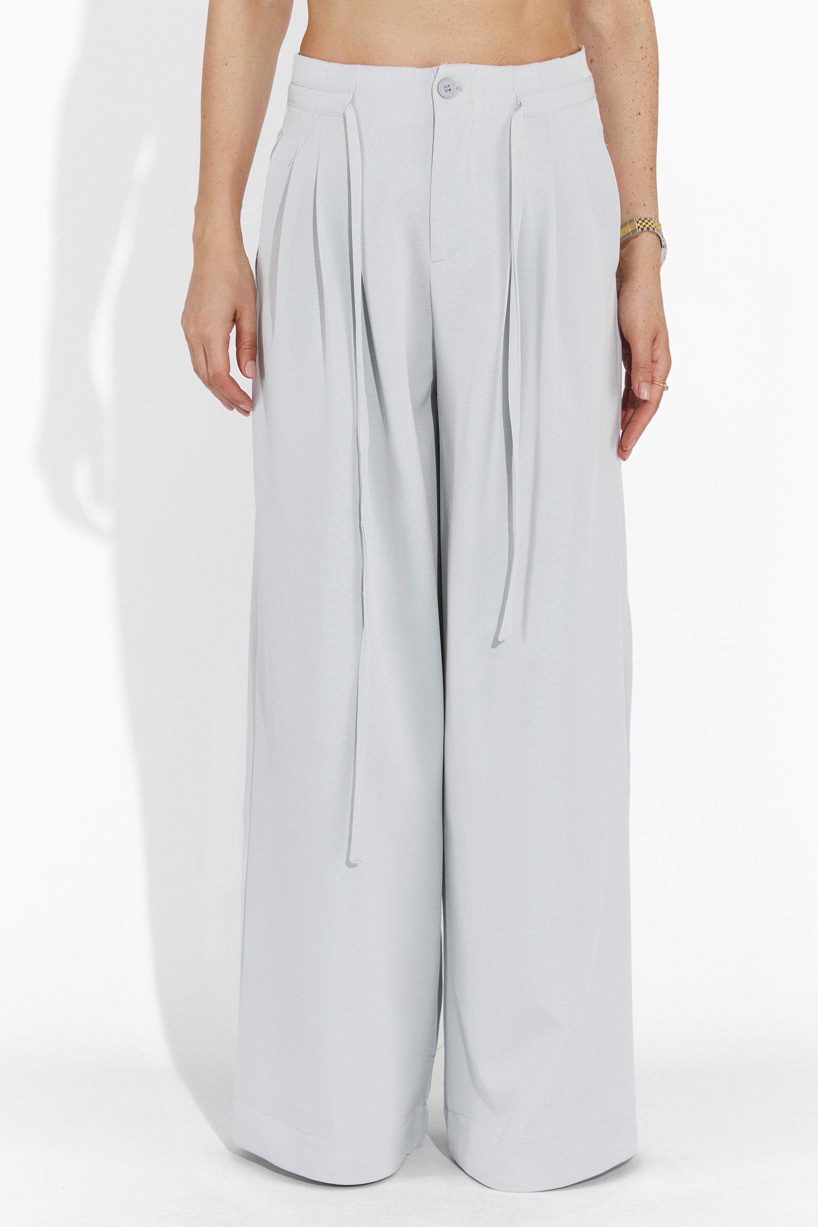 Pantaloni dama casual bleu Eusebiu Bogas