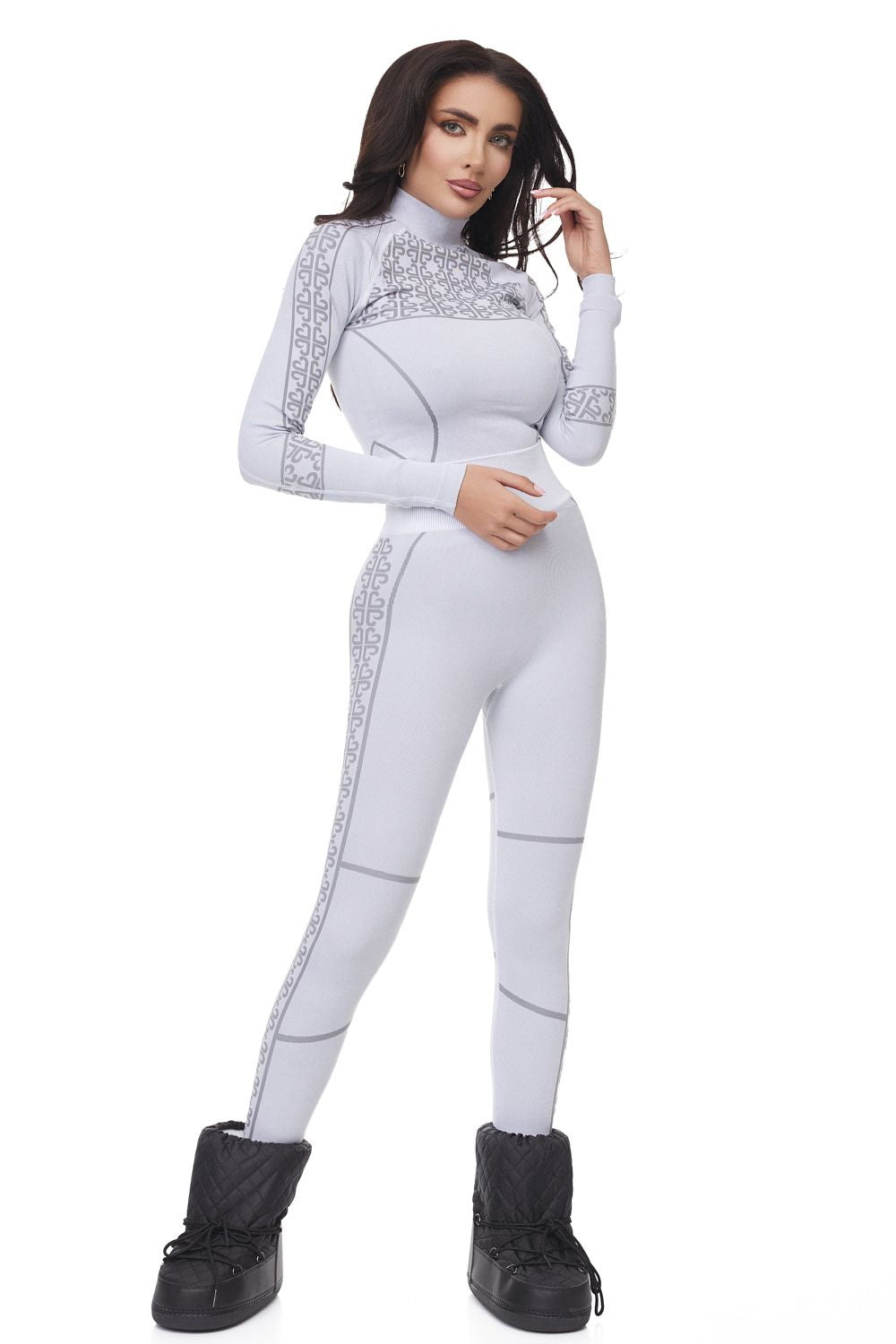 Pantaloni dama casual gri Desya Bogas