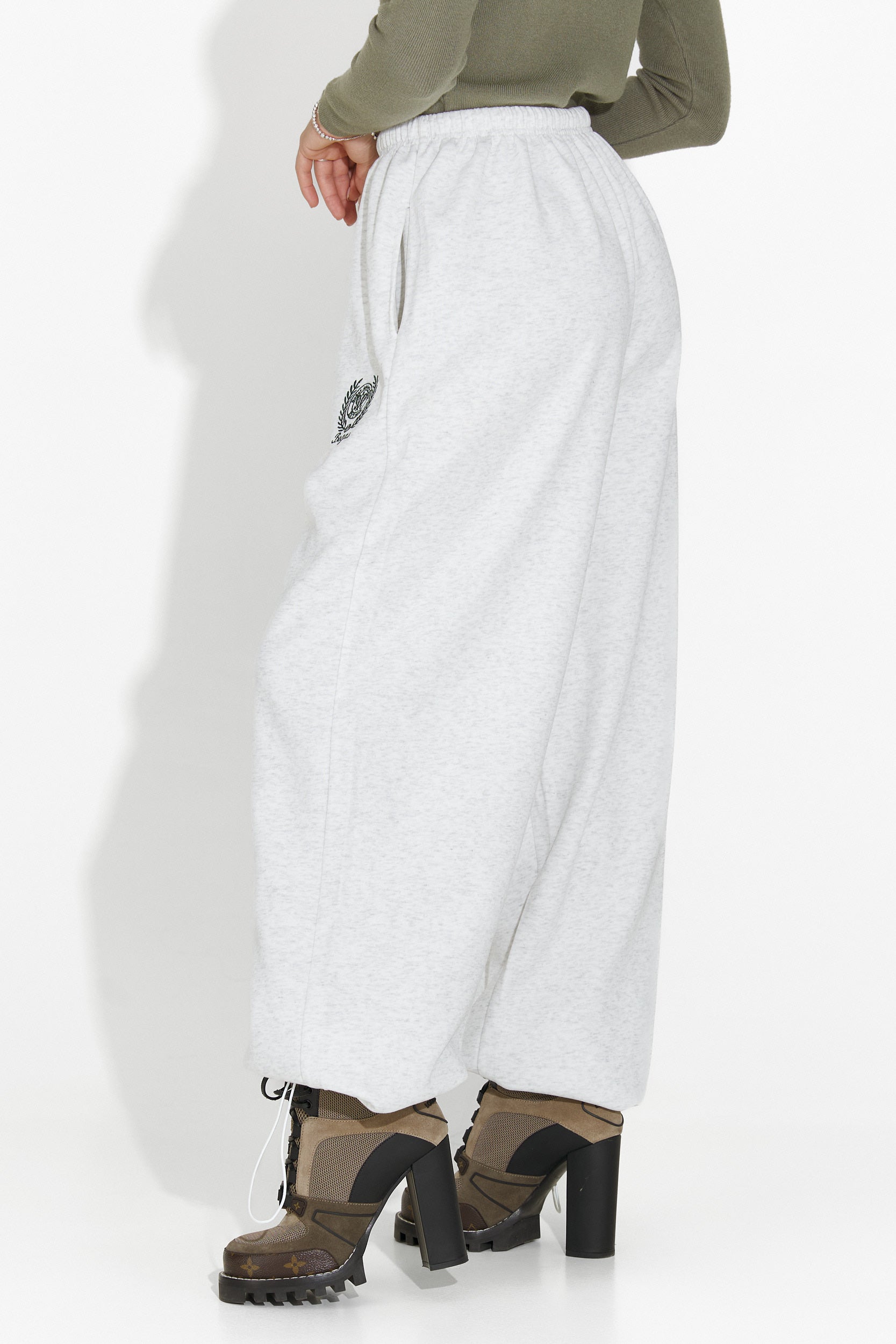 Pantaloni dama casual gri Novirene Bogas