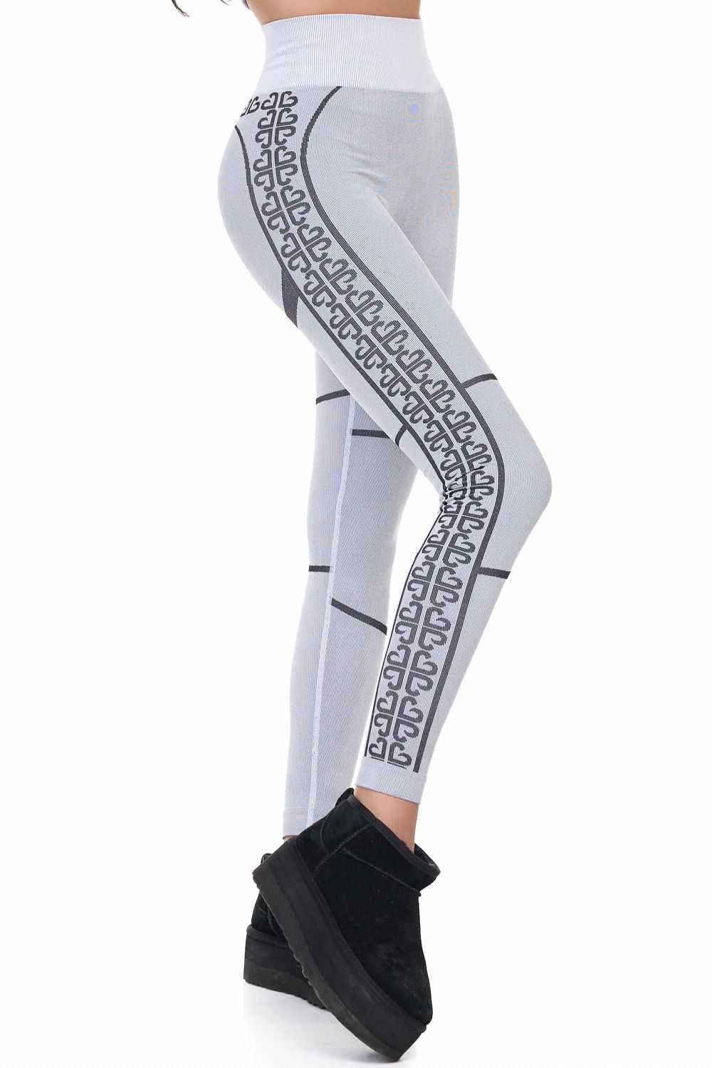 Pantaloni dama casual gri Seamless Bogas