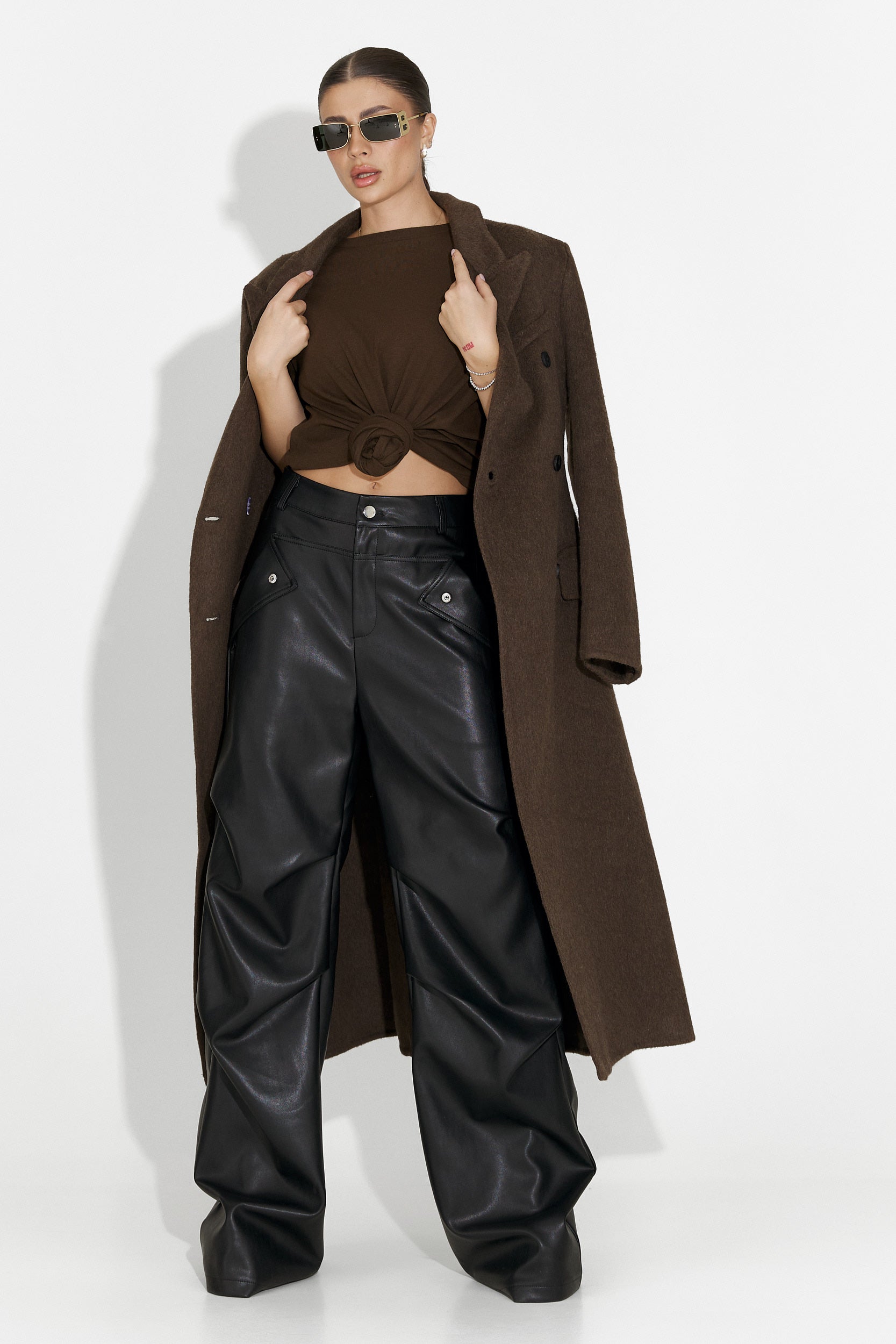 Pantaloni dama casual negri Savelis Bogas