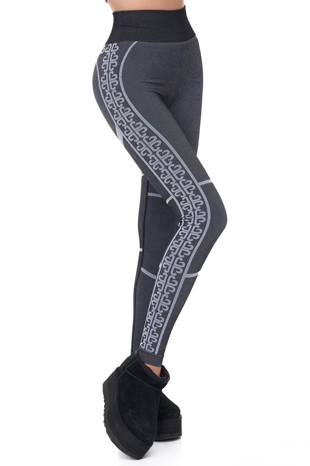 Pantaloni dama casual negri Seamless Bogas