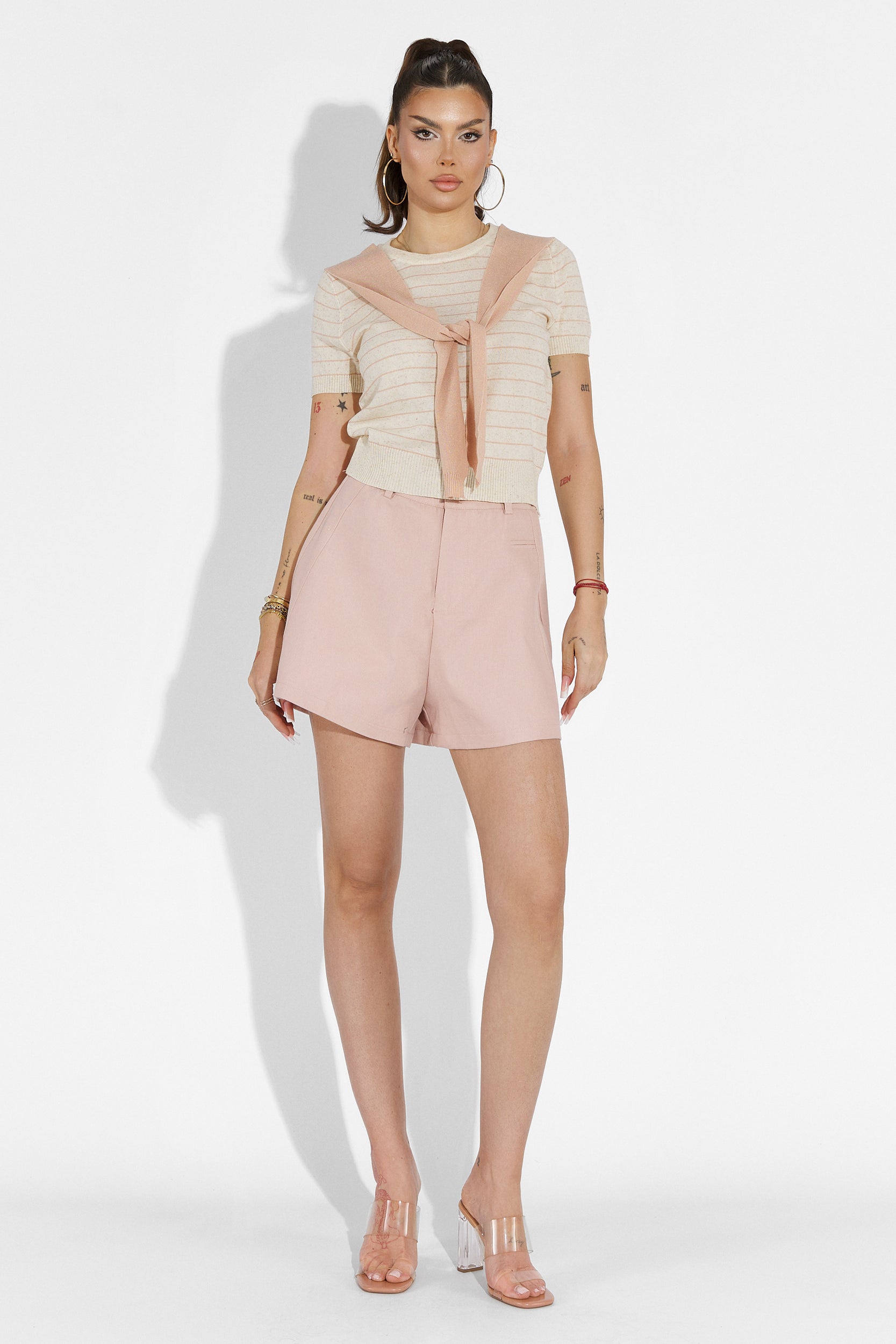 Pantaloni dama casual roz Herling Bogas