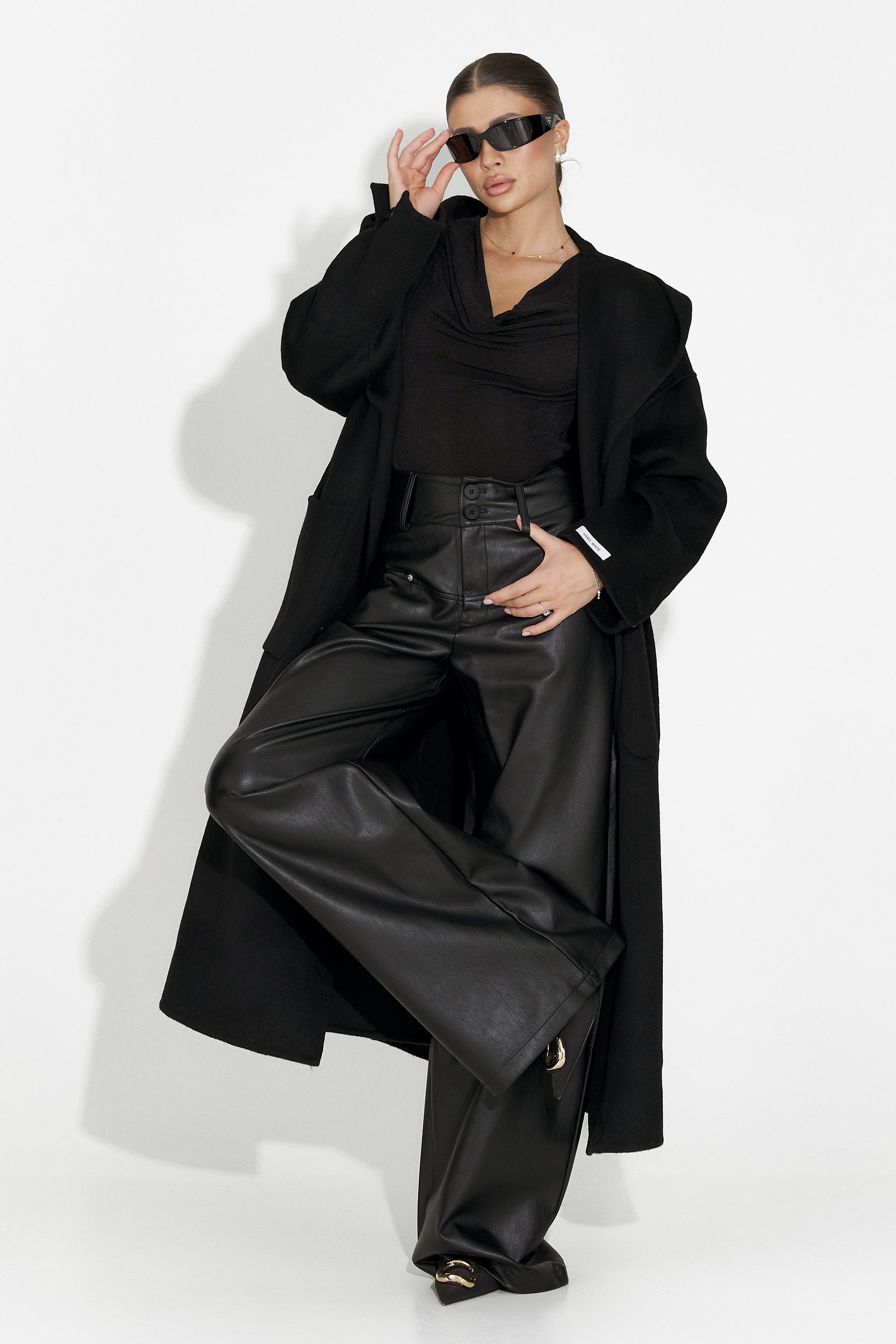 Pantaloni dama eleganti negri Clorina Bogas