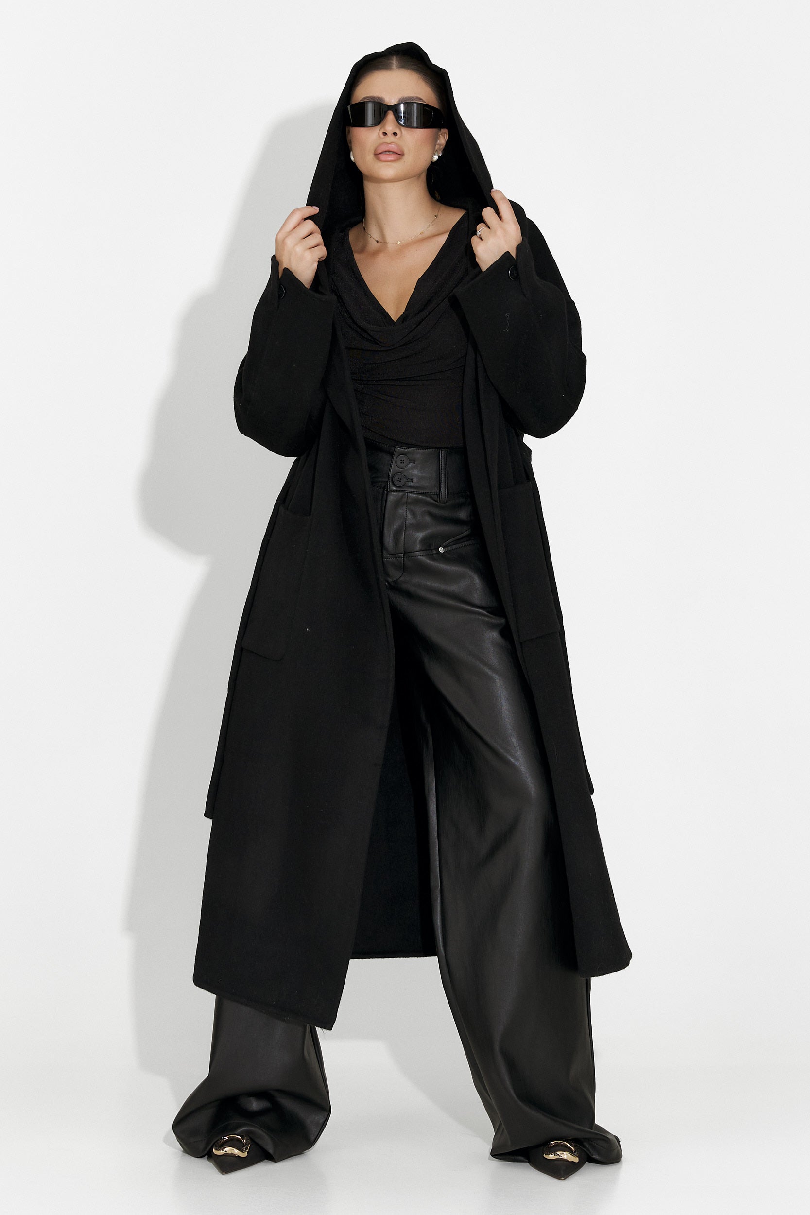 Pantaloni dama eleganti negri Clorina Bogas